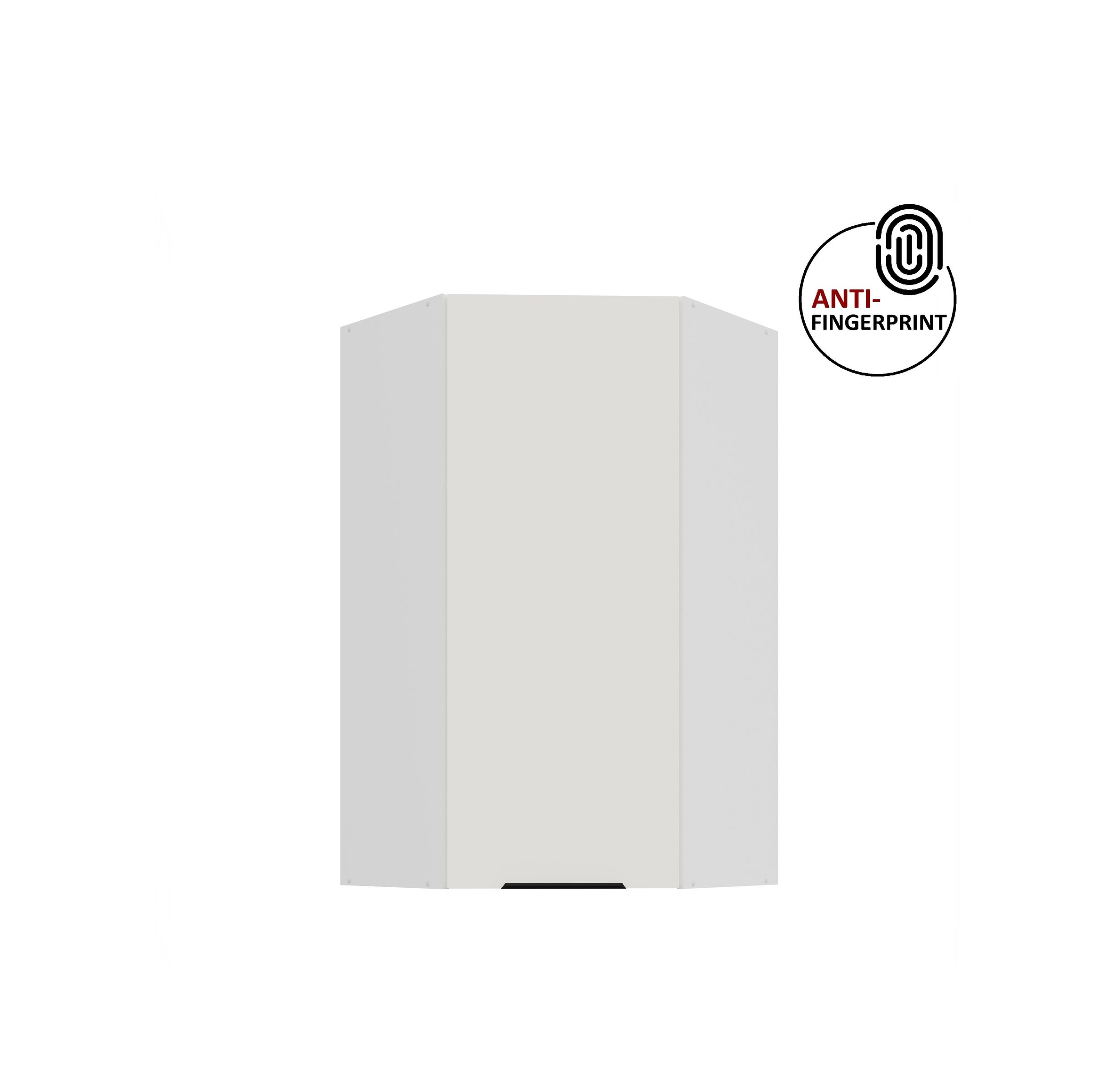 K&uuml;che ARIA Eckh&auml;ngeschrank 60 cm, H&ouml;he 90 cm Weiss K&uuml;chenzeile Anti Fingerprint 