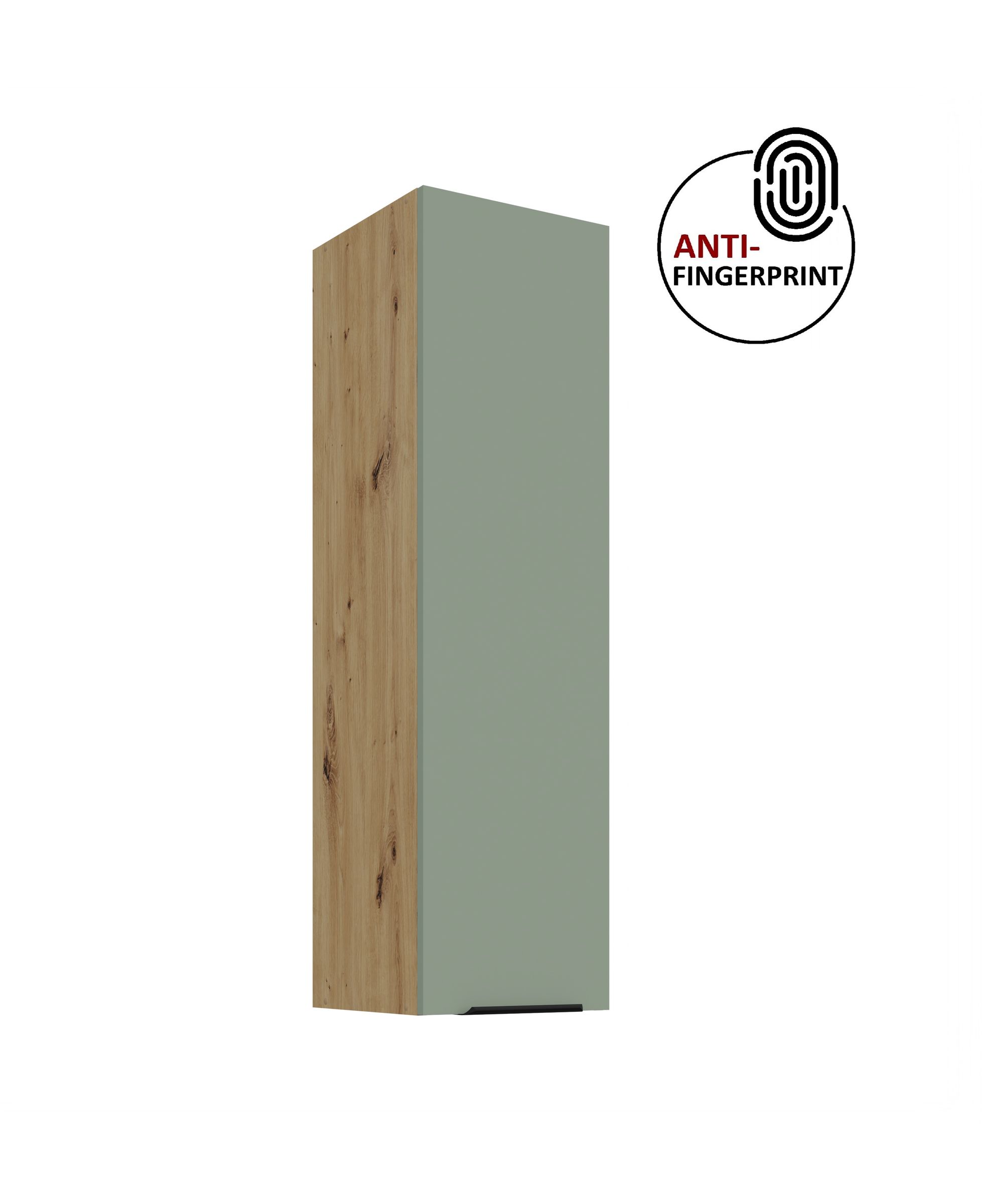 K&uuml;che ARIA H&auml;ngeschrank 30 cm H&ouml;he 90 cm Aquamarin K&uuml;chenzeile Anti Fingerprint 