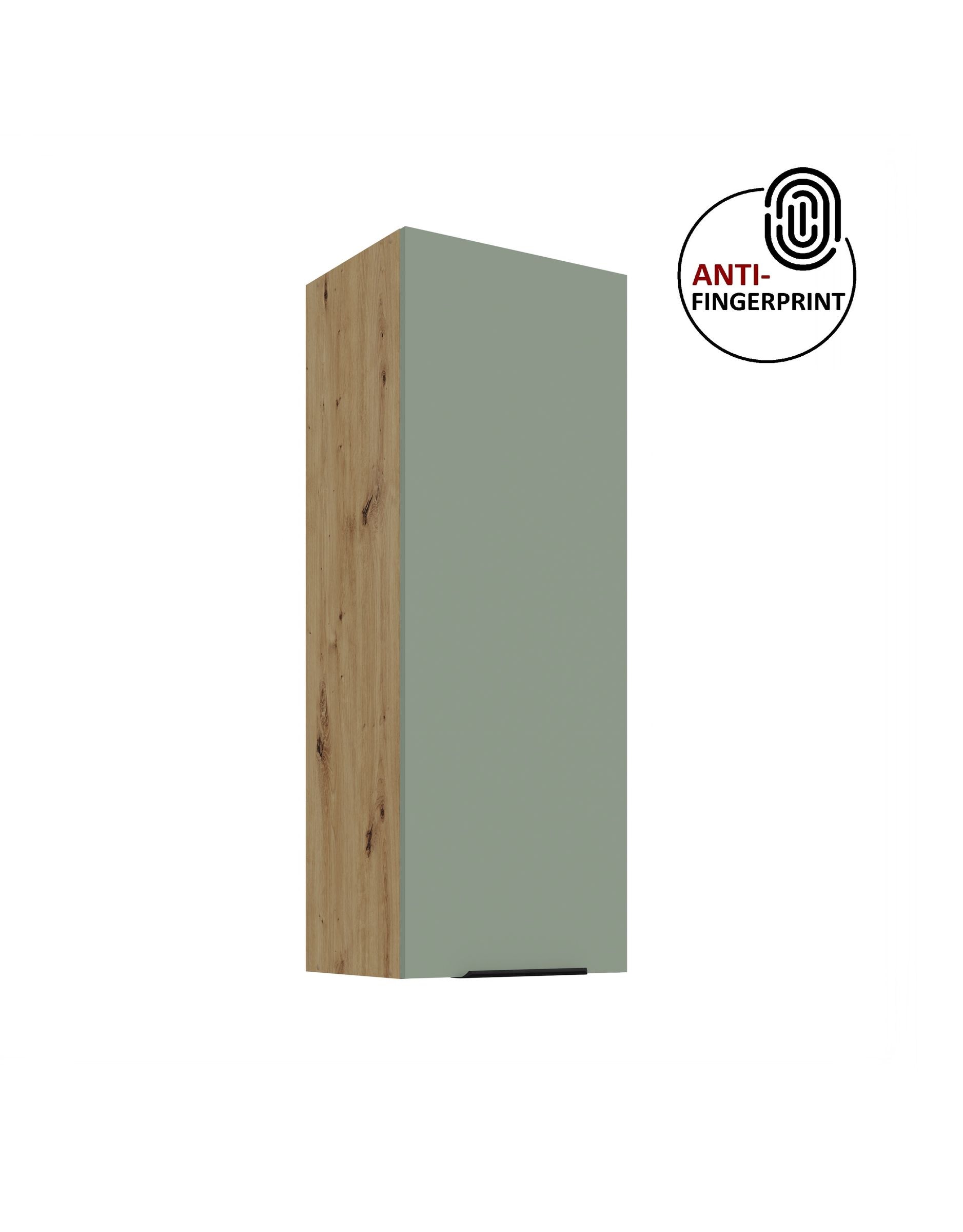 K&uuml;che ARIA H&auml;ngeschrank 40 cm H&ouml;he 90 cm Aquamarin K&uuml;chenzeile Anti Fingerprint 