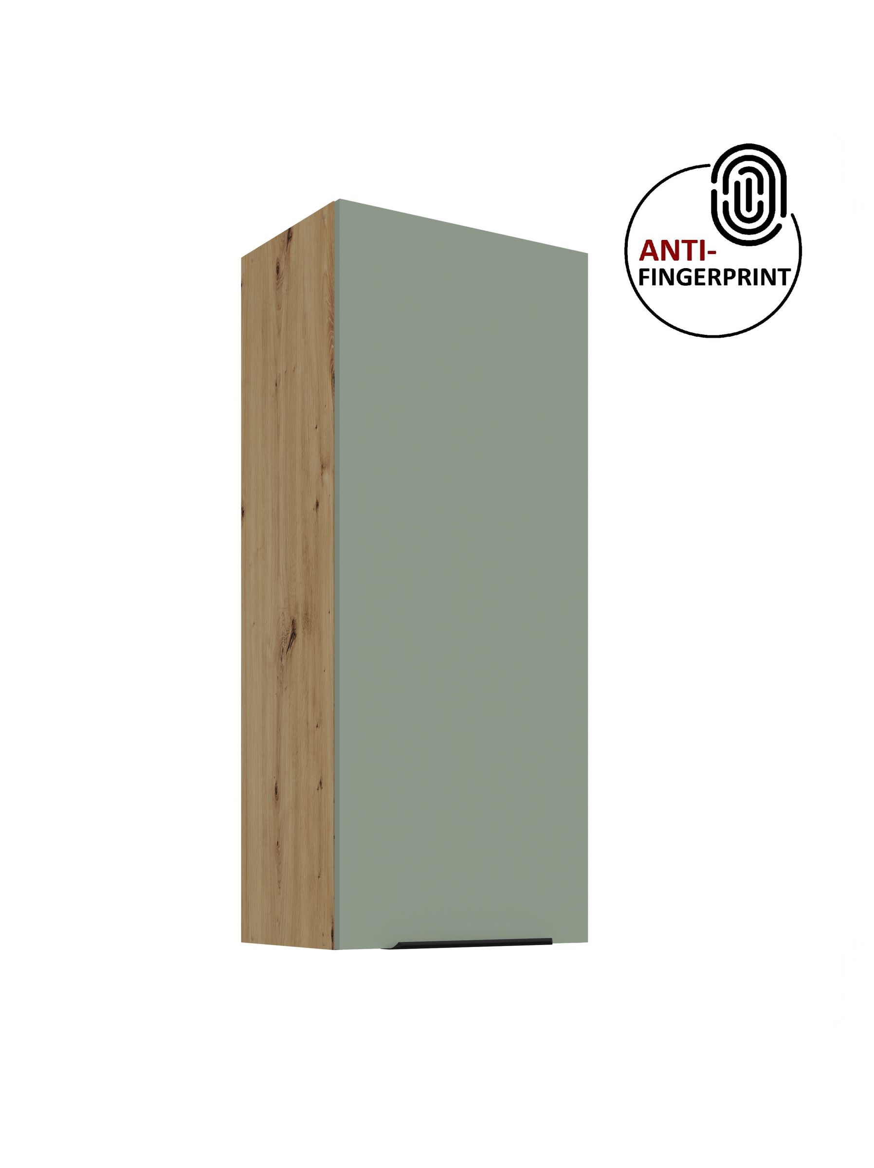 K&uuml;che ARIA H&auml;ngeschrank 45 cm H&ouml;he 90 cm Aquamarin K&uuml;chenzeile Anti Fingerprint 