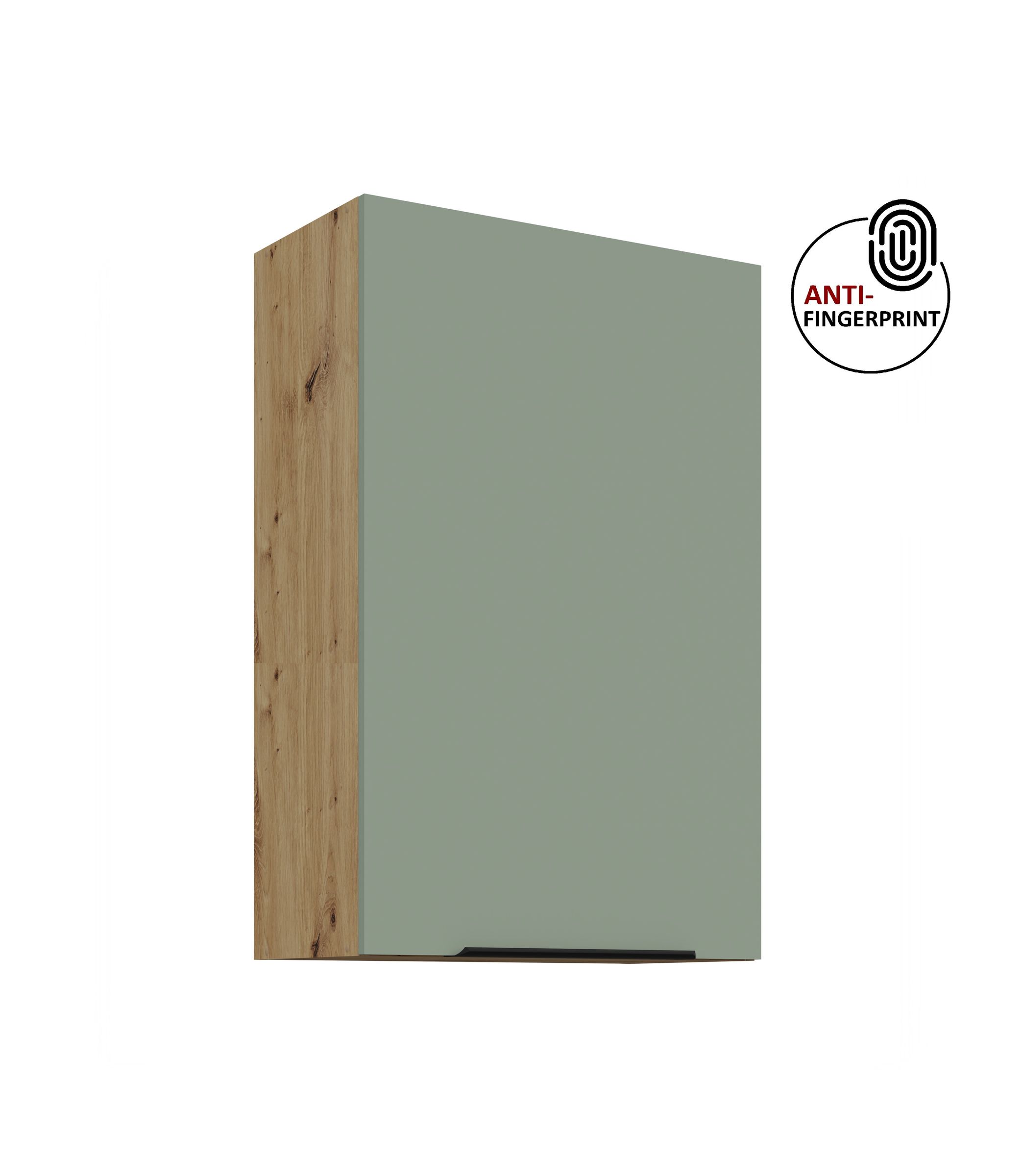 K&uuml;che ARIA H&auml;ngeschrank 50 cm H&ouml;he 90 cm Aquamarin K&uuml;chenzeile Anti Fingerprint 
