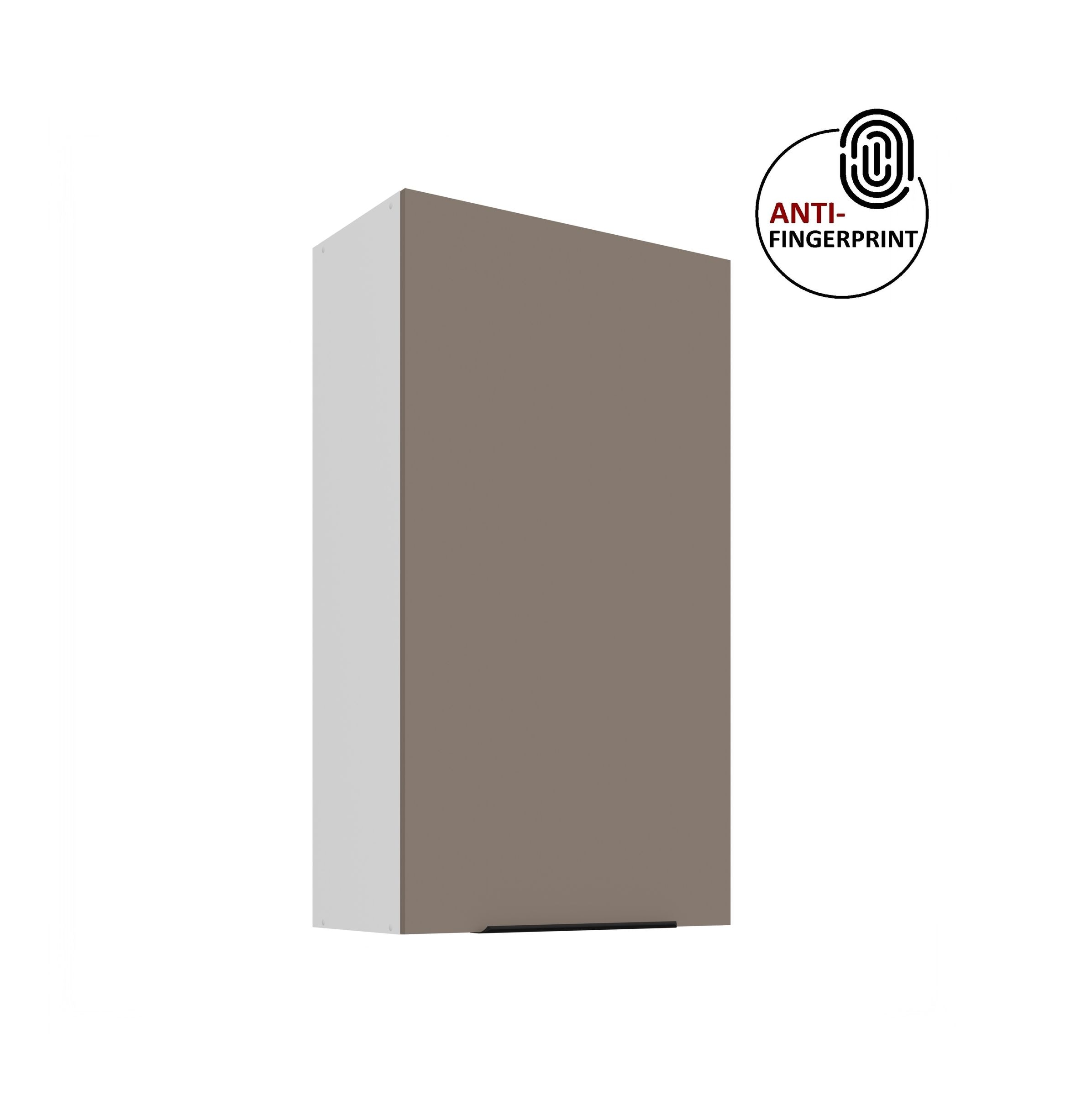 K&uuml;che ARIA H&auml;ngeschrank 60 cm H&ouml;he 90 cm Sandgrau K&uuml;chenzeile Anti Fingerprint 