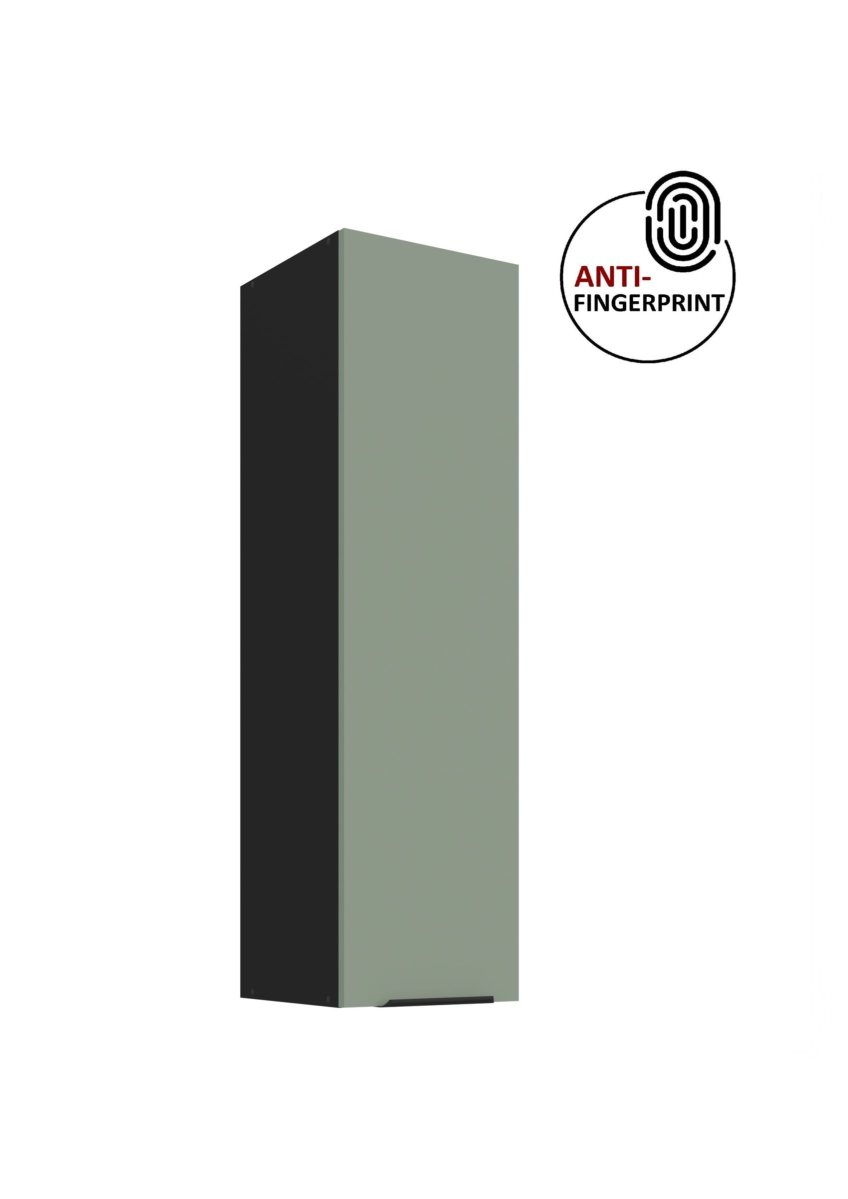K&uuml;che ARIA H&auml;ngeschrank 30 cm H&ouml;he 90 cm Aquamarin K&uuml;chenzeile Anti Fingerprint 