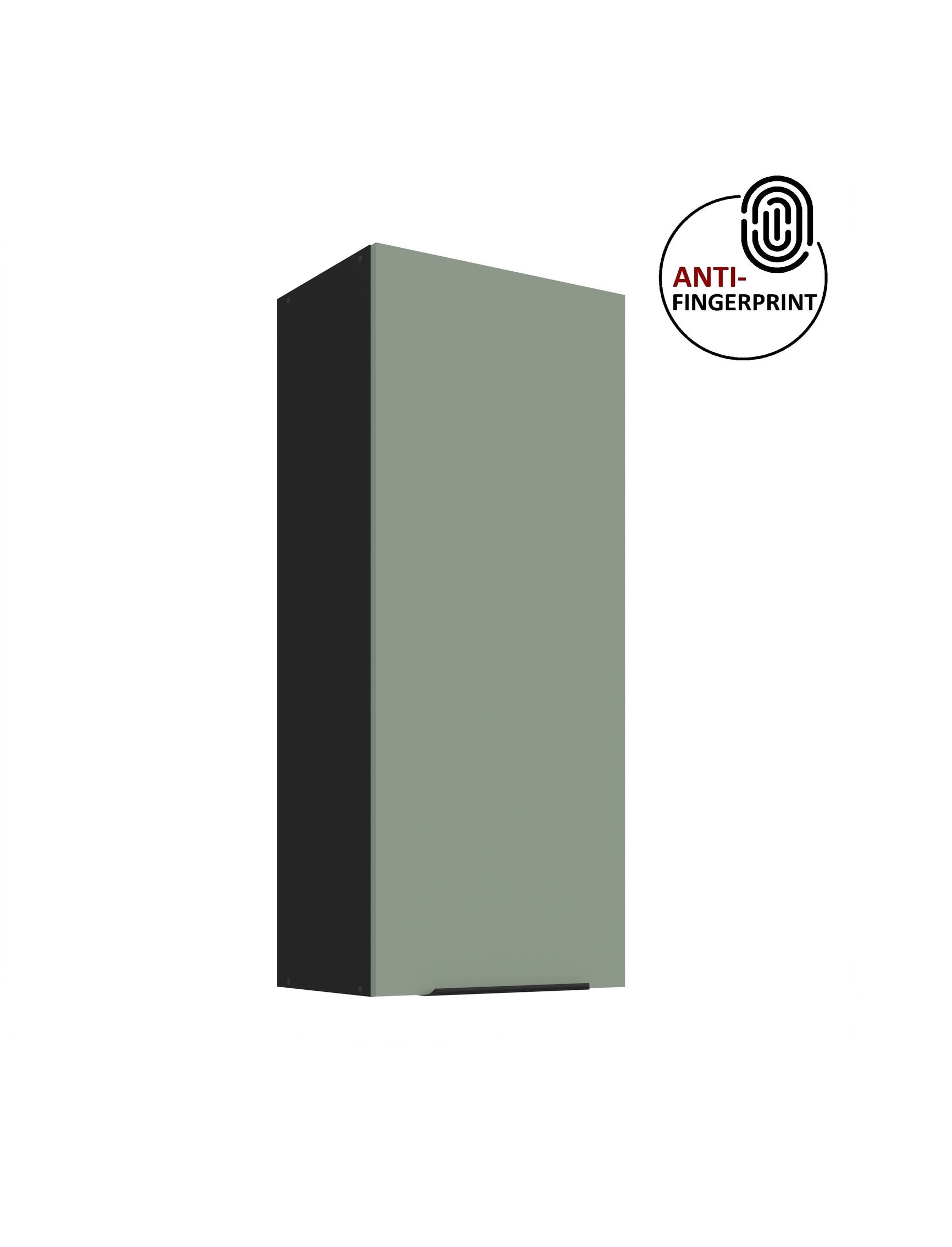 K&uuml;che ARIA H&auml;ngeschrank 45 cm H&ouml;he 90 cm Aquamarin K&uuml;chenzeile Anti Fingerprint 
