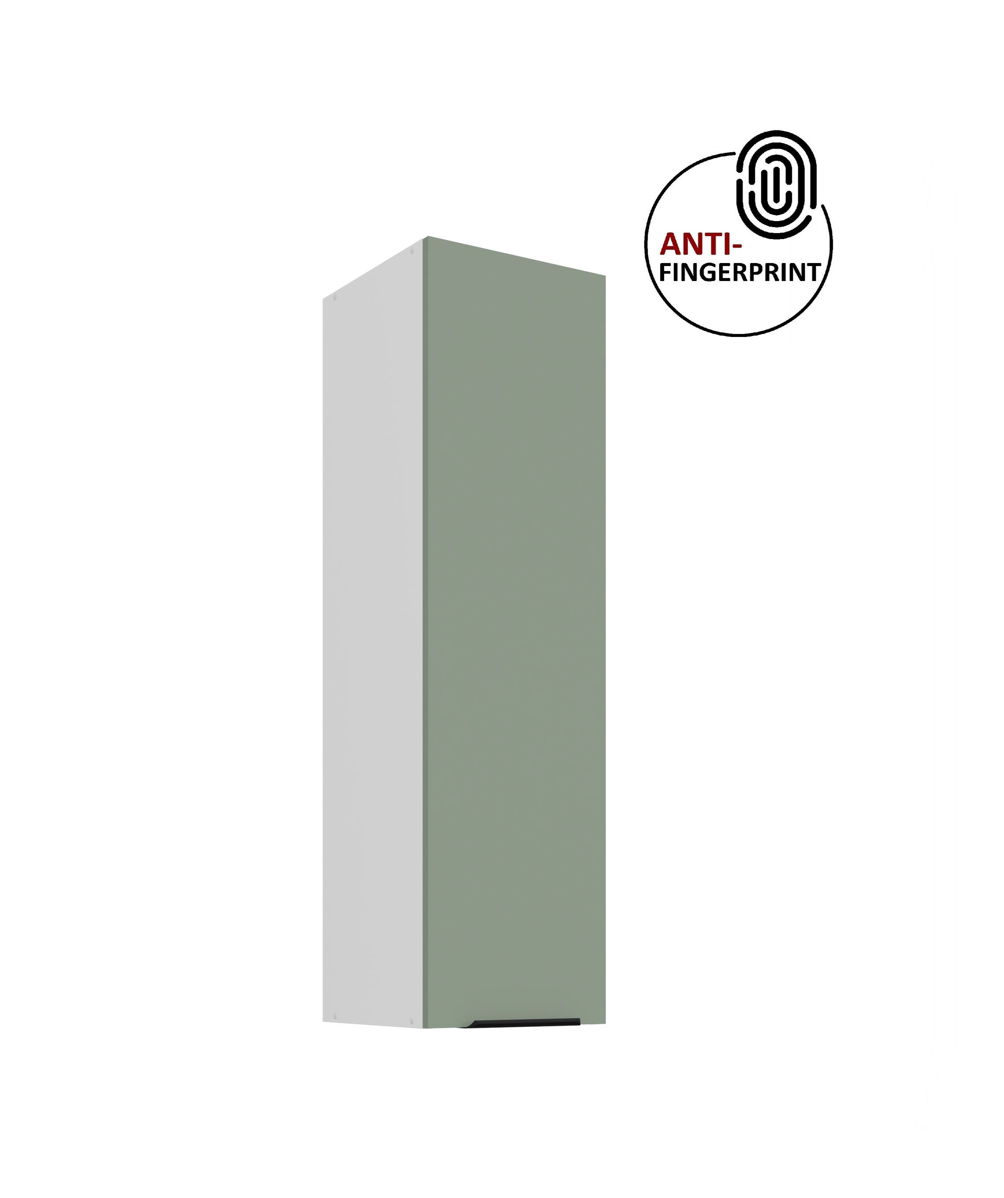K&uuml;che ARIA H&auml;ngeschrank 30 cm H&ouml;he 90 cm Aquamarin K&uuml;chenzeile Anti Fingerprint 
