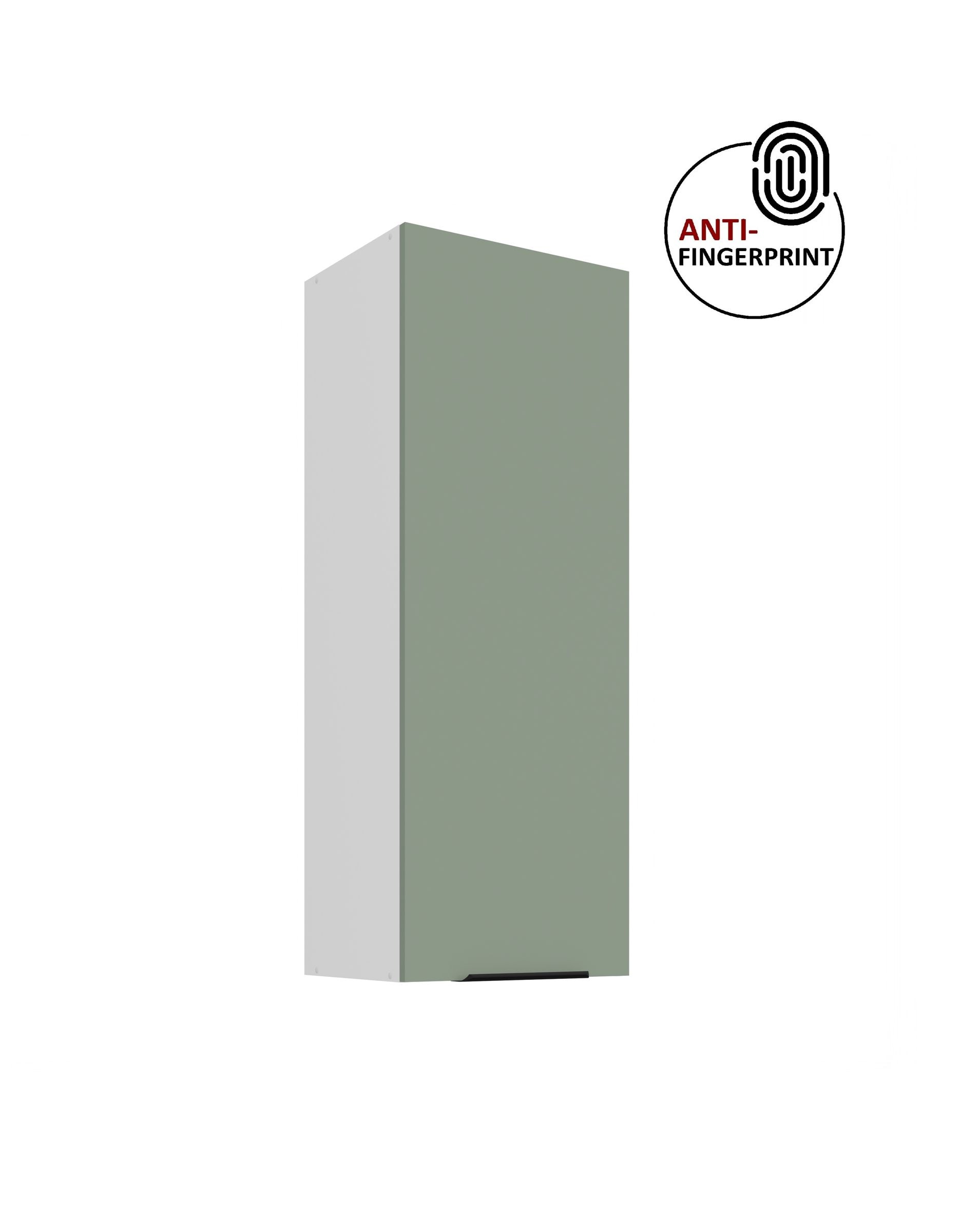 K&uuml;che ARIA H&auml;ngeschrank 40 cm H&ouml;he 90 cm Aquamarin K&uuml;chenzeile Anti Fingerprint 