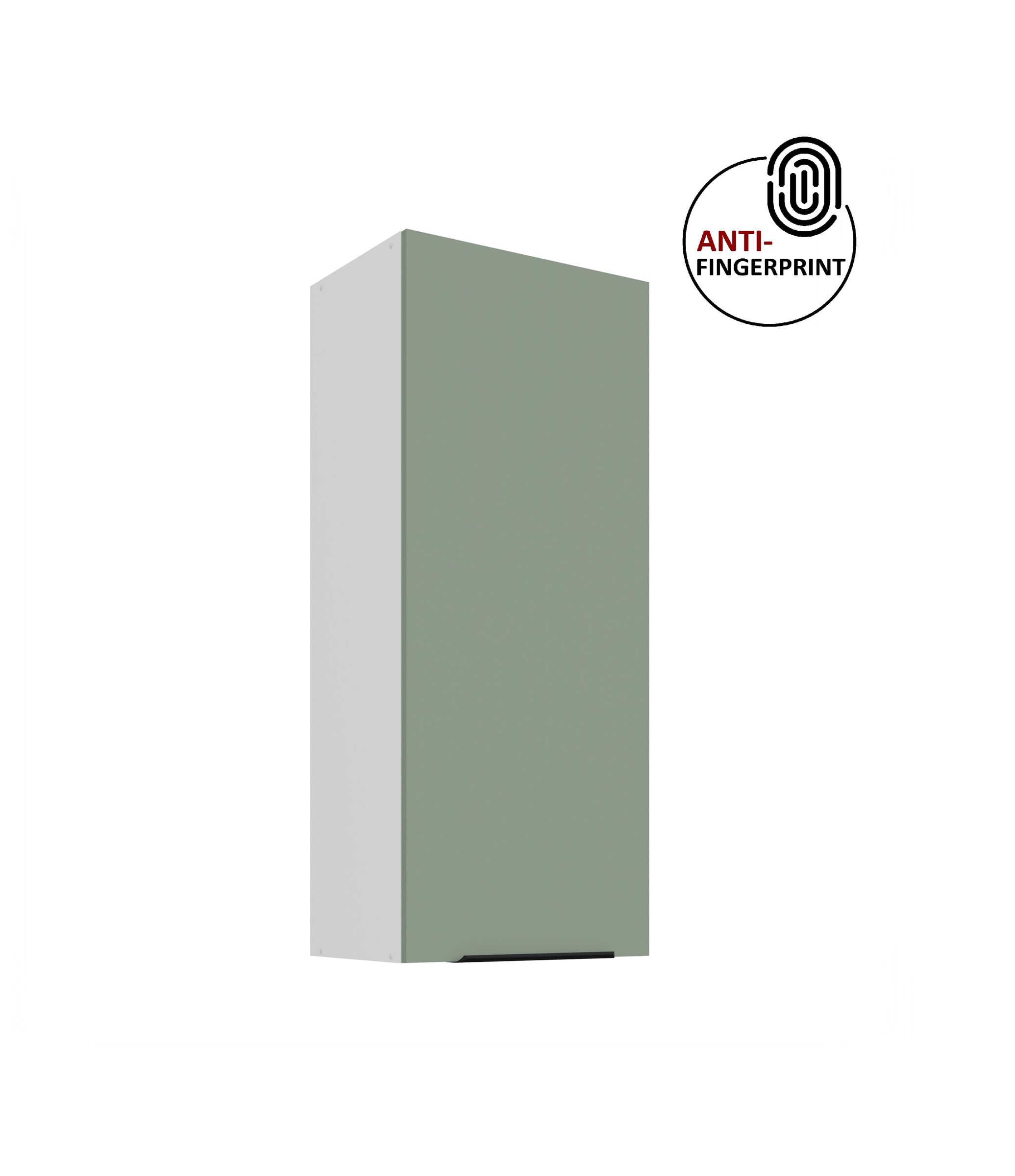 K&uuml;che ARIA H&auml;ngeschrank 45 cm H&ouml;he 90 cm Aquamarin K&uuml;chenzeile Anti Fingerprint 
