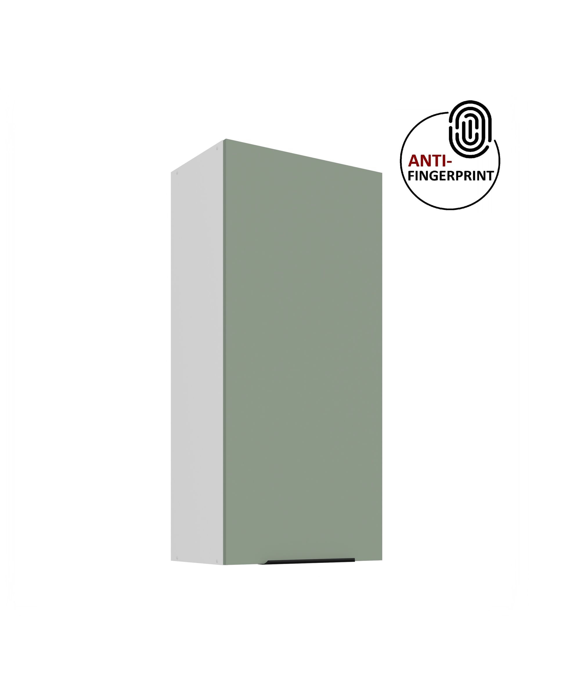 K&uuml;che ARIA H&auml;ngeschrank 50 cm H&ouml;he 90 cm Aquamarin K&uuml;chenzeile Anti Fingerprint 
