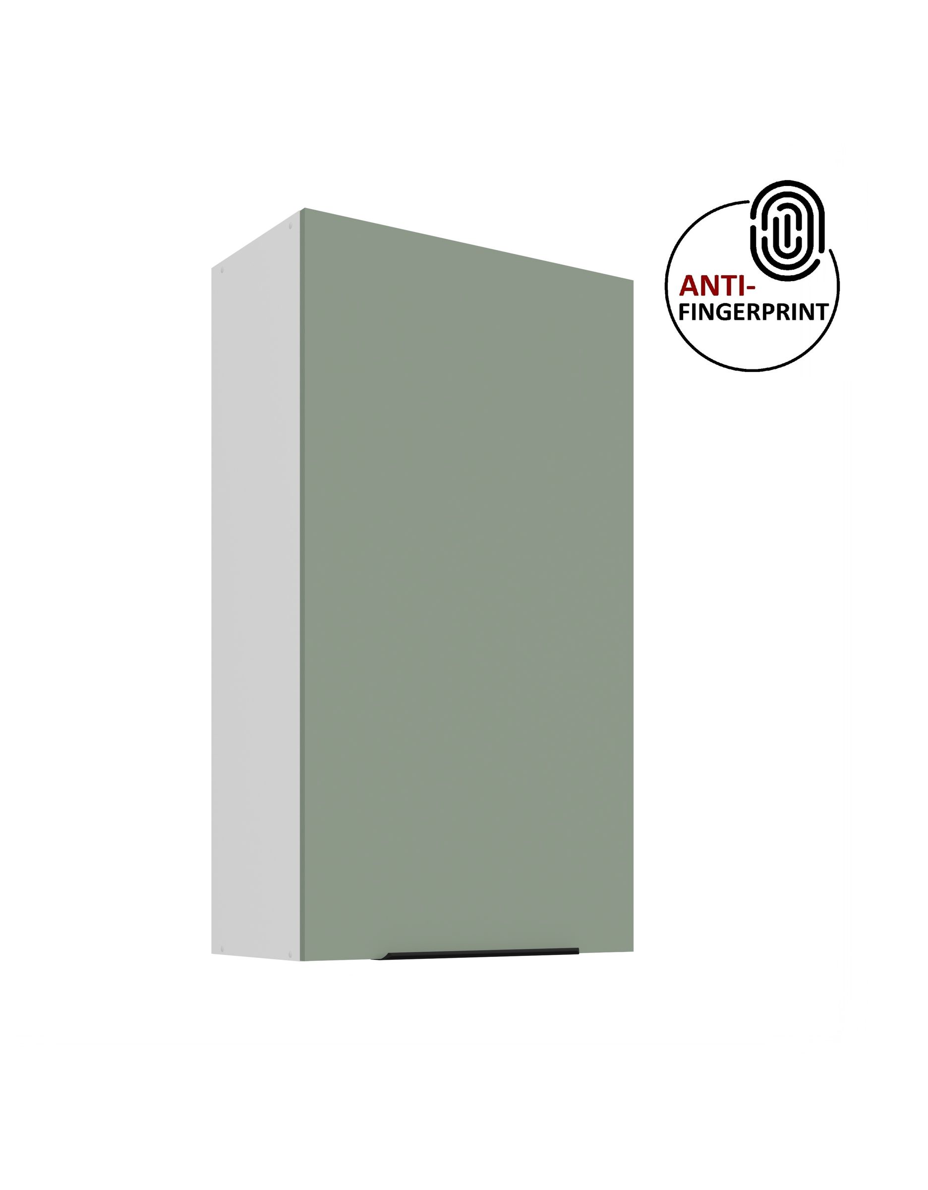 K&uuml;che ARIA H&auml;ngeschrank 60 cm H&ouml;he 90 cm Aquamarin K&uuml;chenzeile Anti Fingerprint 
