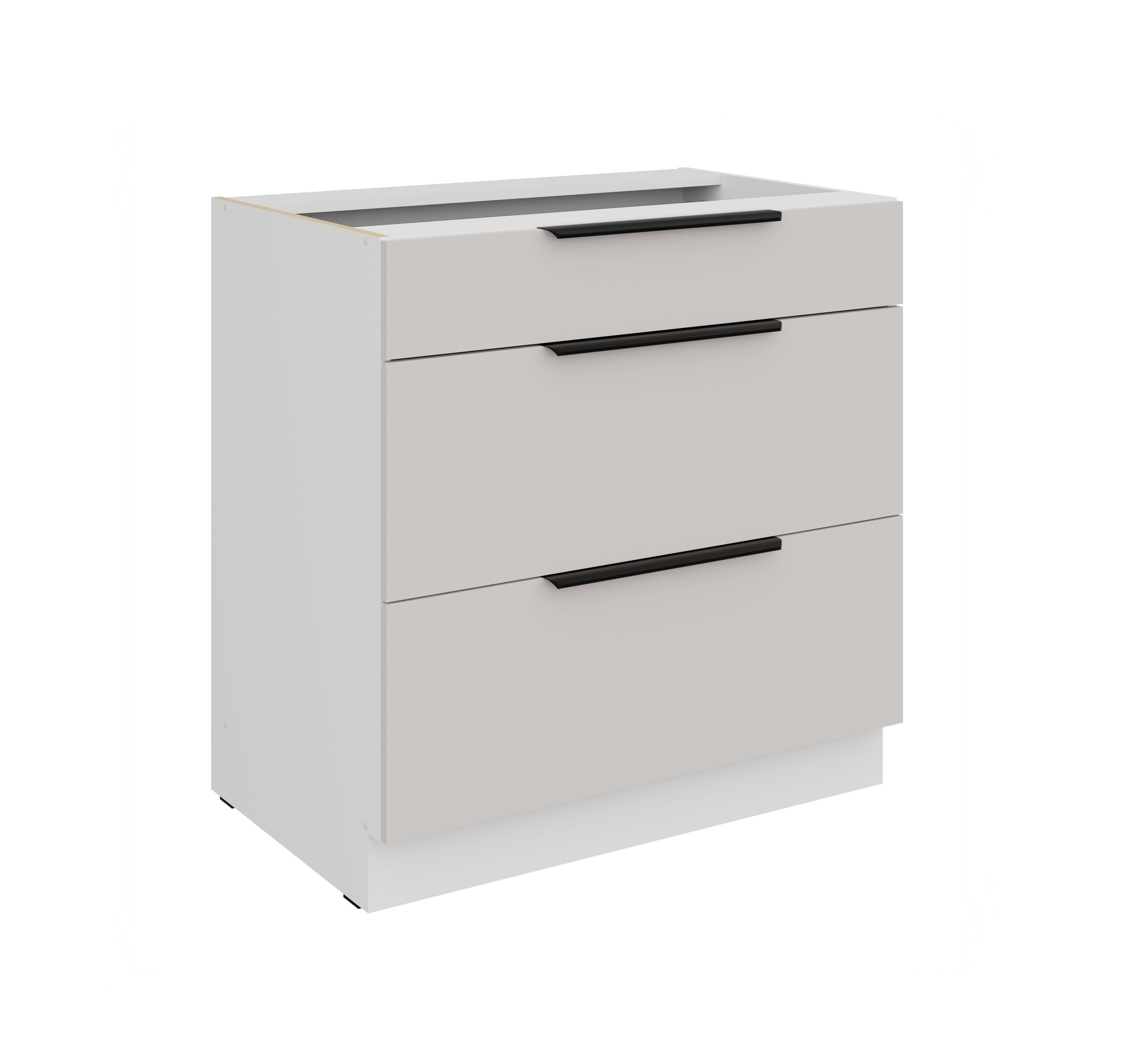 K&uuml;chen Unterschrank 80 cm COMO Kaschmir Vollauszug Soft-Close K&uuml;che K&uuml;chenzeile 