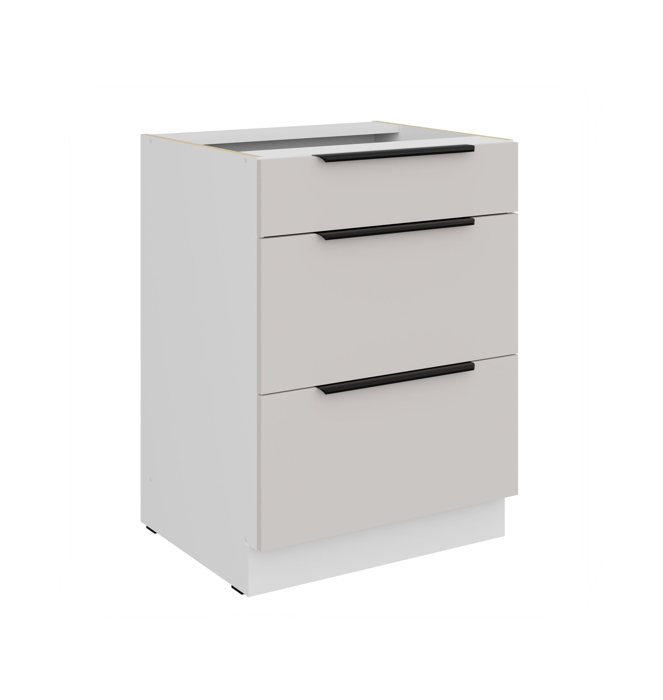 K&uuml;chen Unterschrank 60 cm COMO Kaschmir Vollauszug Soft-Close K&uuml;che K&uuml;chenzeile 
