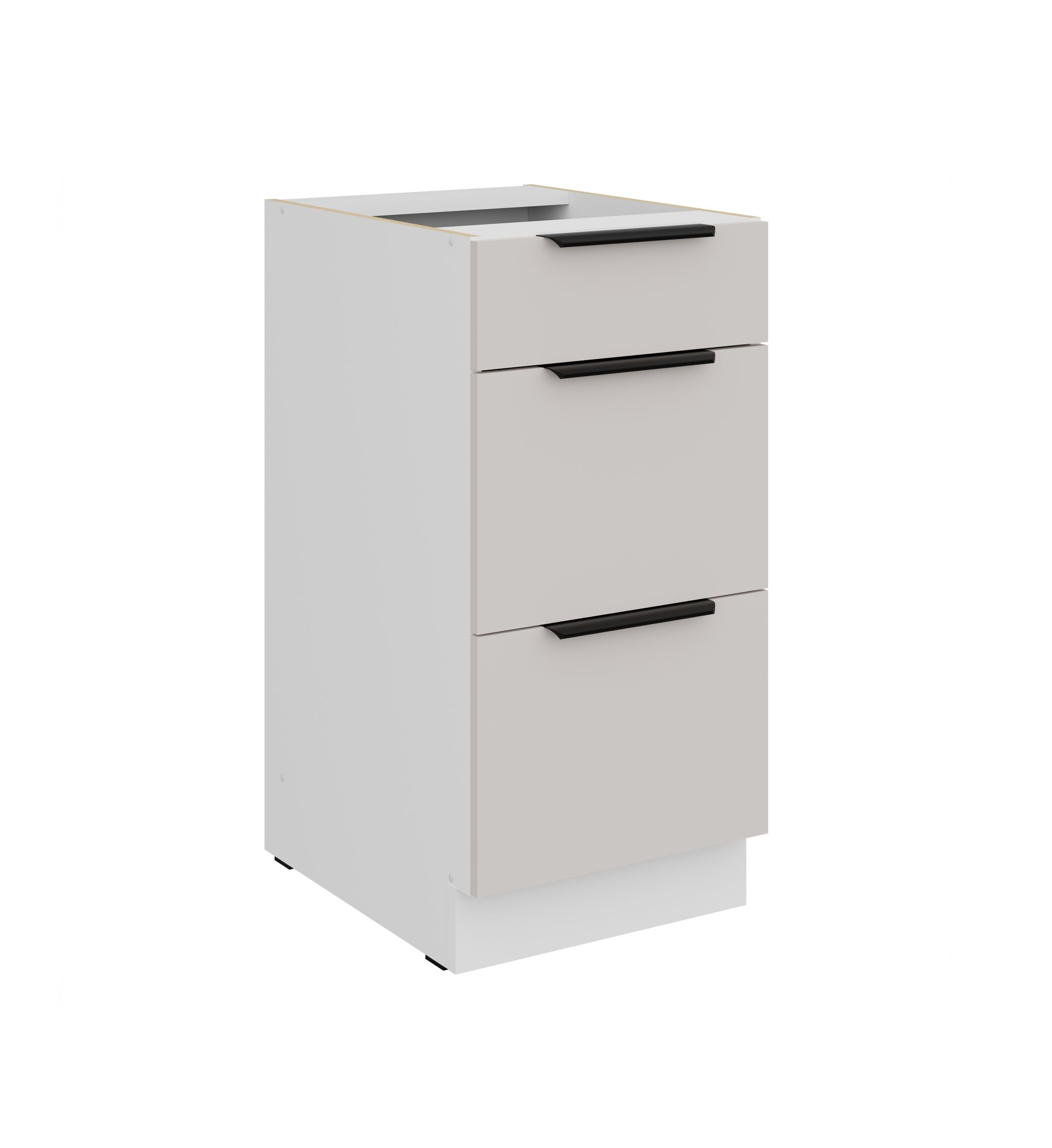 K&uuml;chen Unterschrank 40 cm COMO Kaschmir Vollauszug Soft-Close K&uuml;che K&uuml;chenzeile 