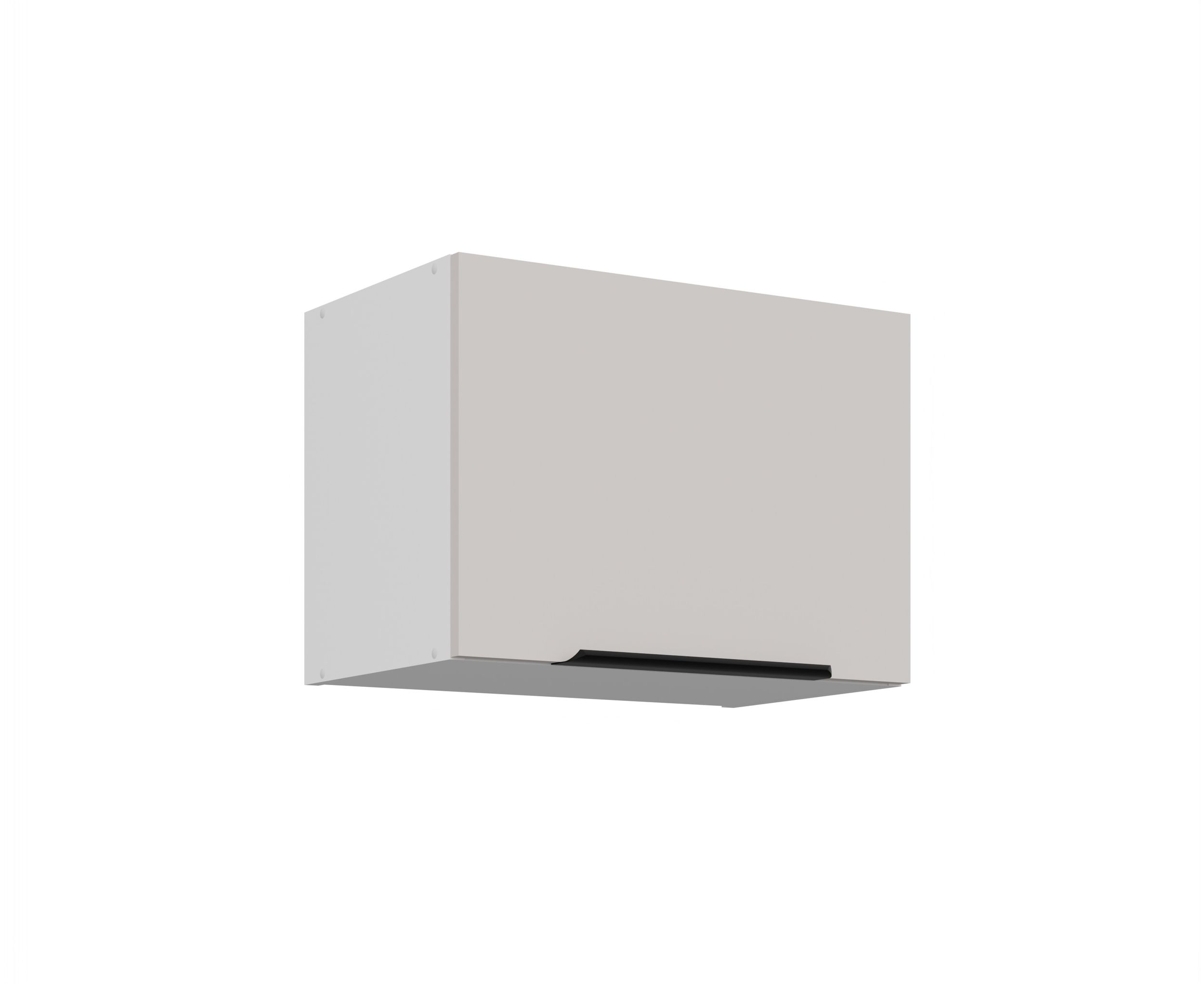 K&uuml;chen Kurzh&auml;ngeschrank 50 cm COMO Kaschmir beige matt + Wei&szlig; K&uuml;che K&uuml;chenzeile 
