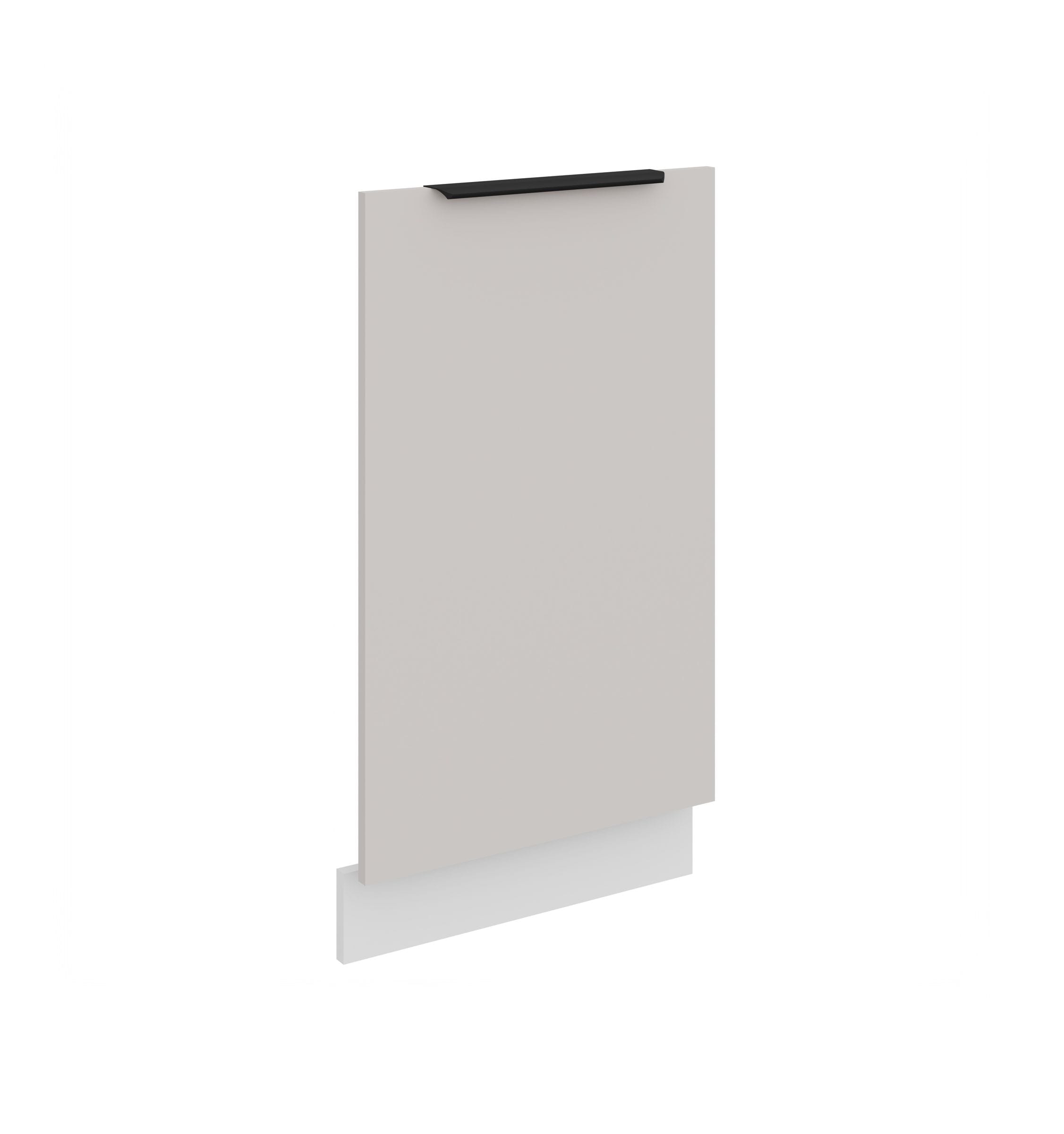 Frontblende f&uuml;r vollintegrierten Geschirrsp&uuml;ler 45 cm K&uuml;che COMO Kaschmir + Wei&szlig; 