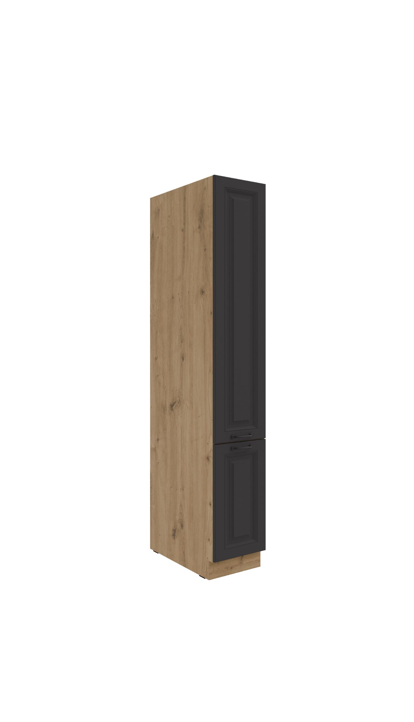 K&uuml;chen Apothekerschrank 30 cm Stilo Grau + Artisan K&uuml;chenzeile K&uuml;chenblock 