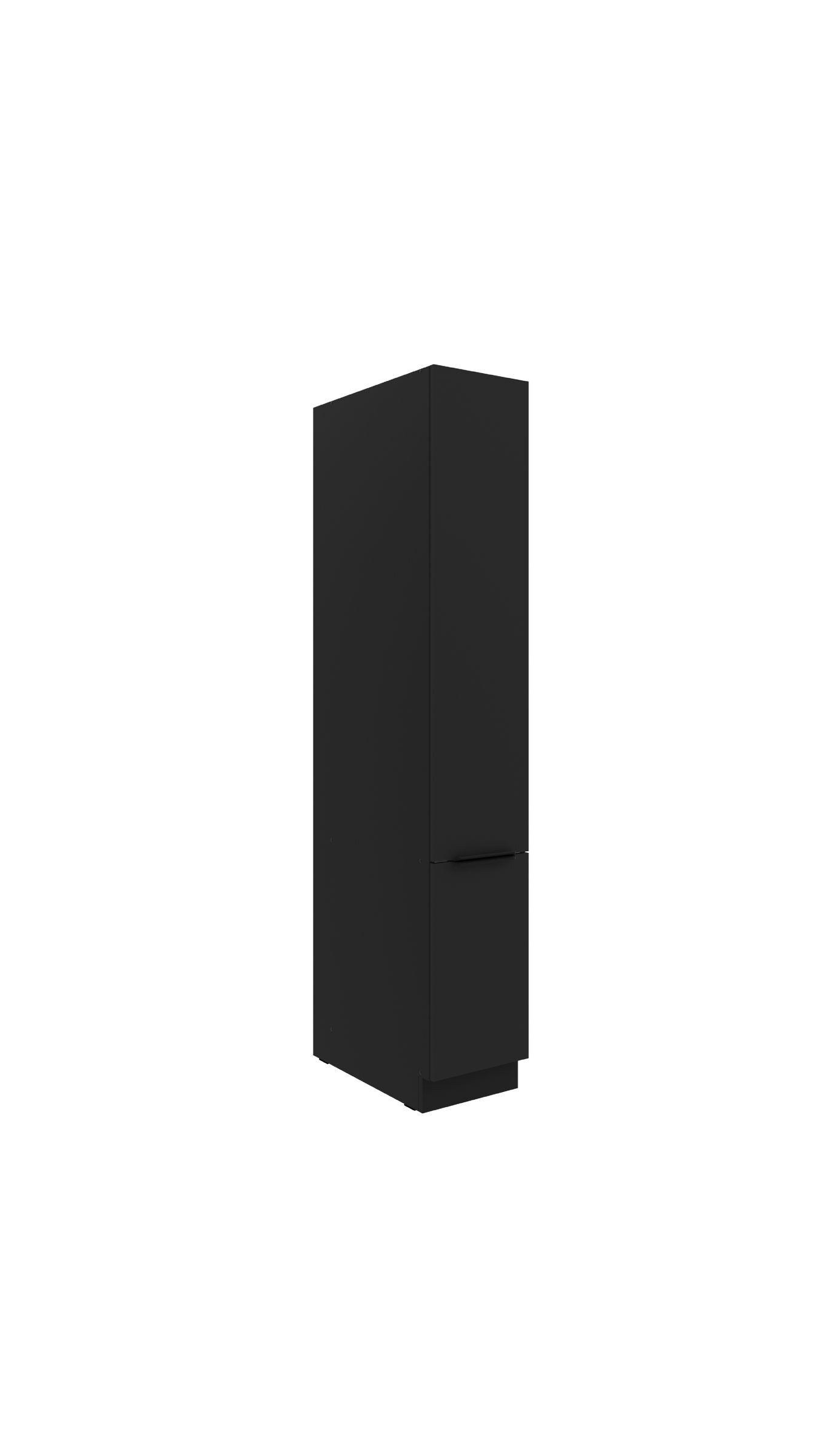 K&uuml;chen Apothekerschrank 30 cm SIENA Schwarz K&uuml;chenzeile K&uuml;chenblock K&uuml;che 
