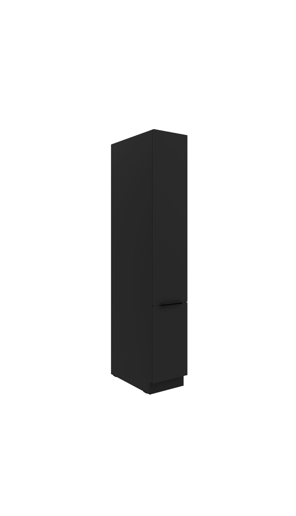 Küchen Apothekerschrank 30 cm SIENA Schwarz Küchenzeile Küchenblock Küche