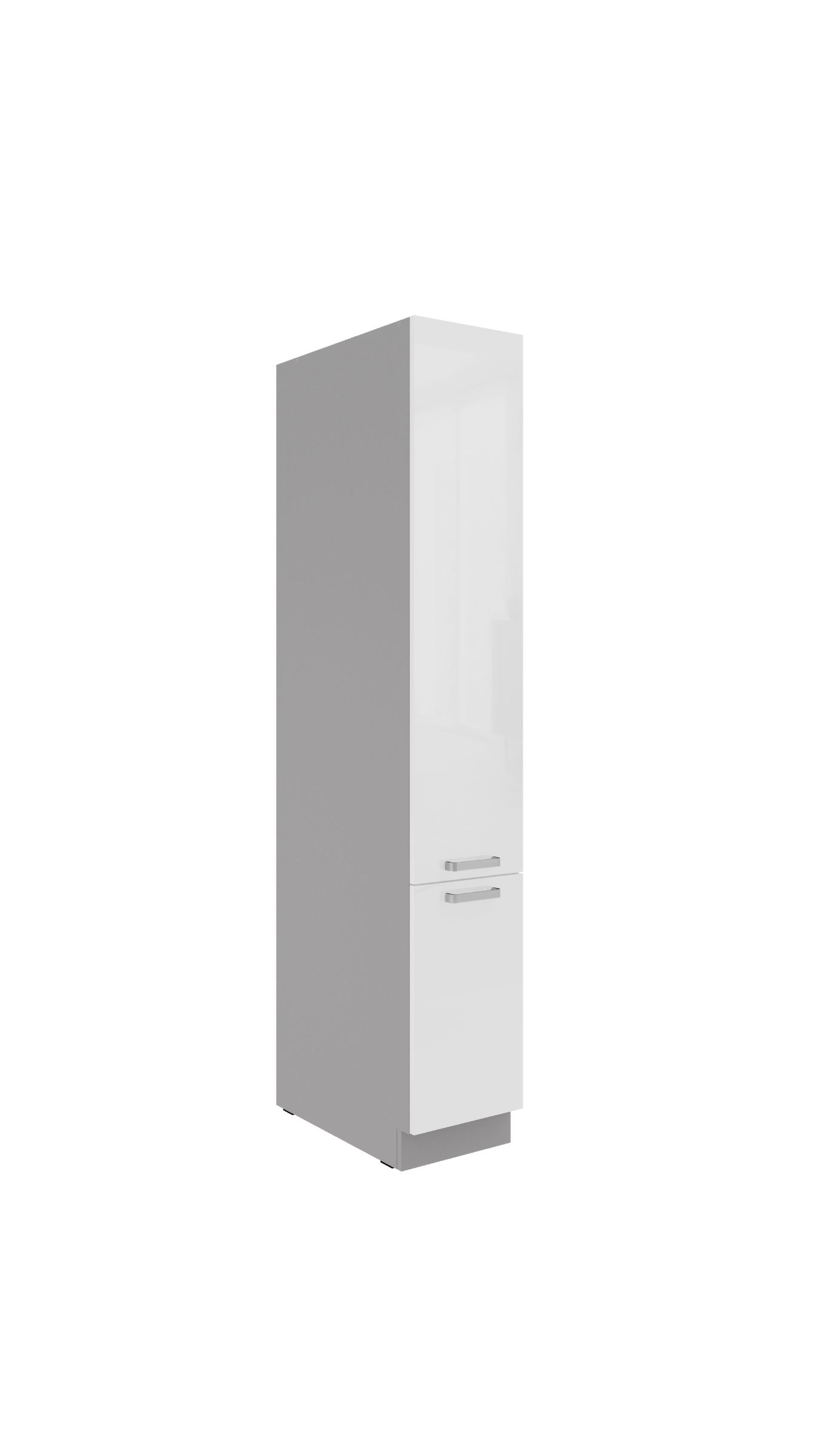 K&uuml;chen Apothekerschrank 30 cm BIANCA Wei&szlig; hochglanz K&uuml;chenzeile K&uuml;chenblock 