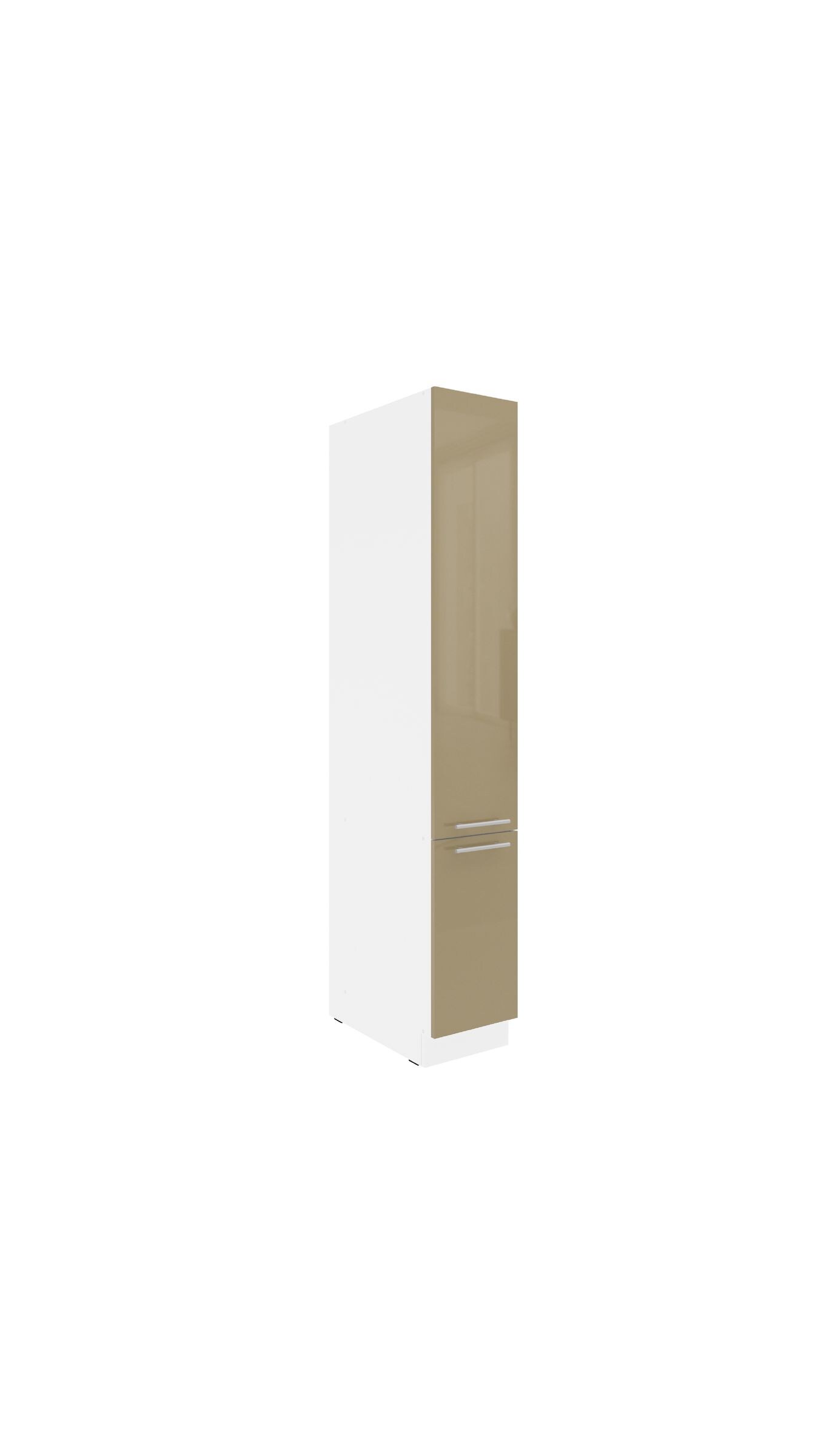 K&uuml;chen Apothekerschrank 30 cm LARA Cappuccino hochglanz K&uuml;chenzeile K&uuml;chenblock 