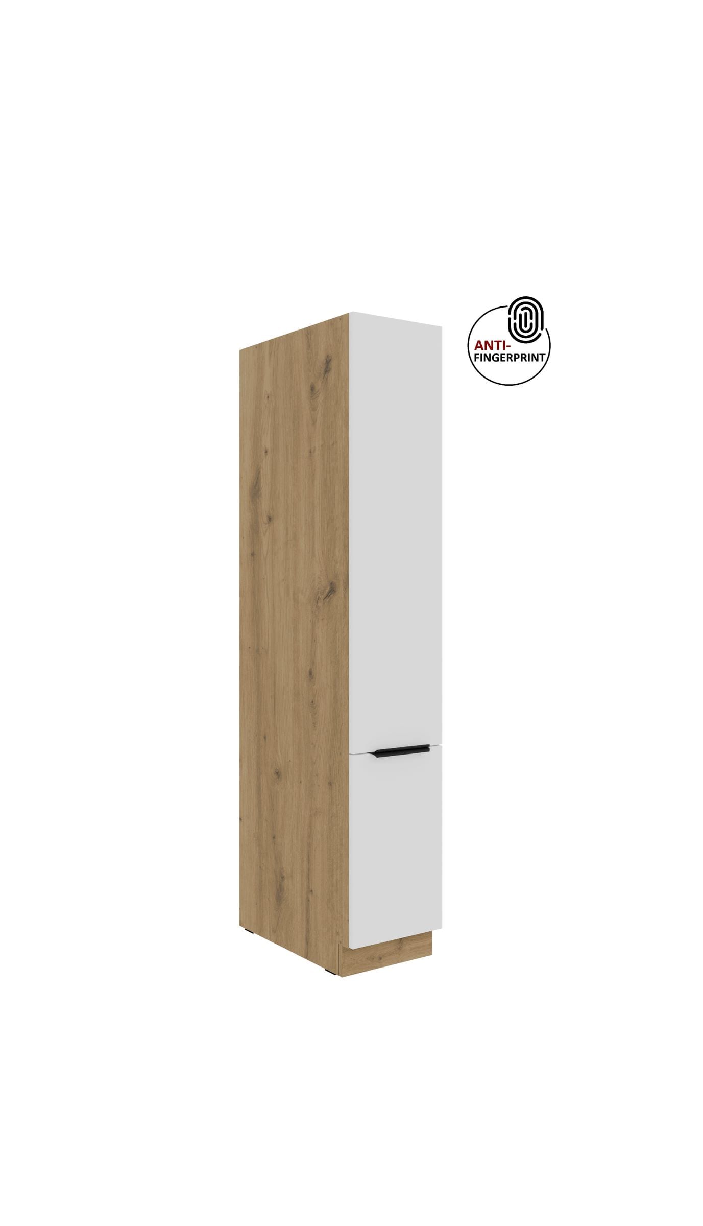 K&uuml;chen Apothekerschrank 30 cm ARIA Wei&szlig; Anti Fingerprint K&uuml;chenzeile K&uuml;chenblock 