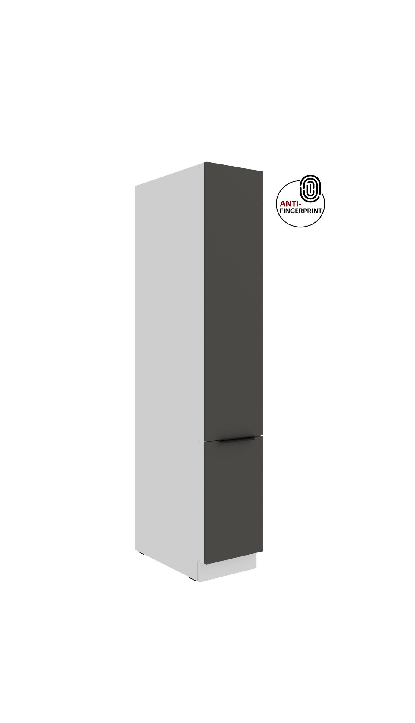 K&uuml;chen Apothekerschrank 30 cm ARIA Graphite Anti Fingerprint K&uuml;chenzeile K&uuml;chenblock 