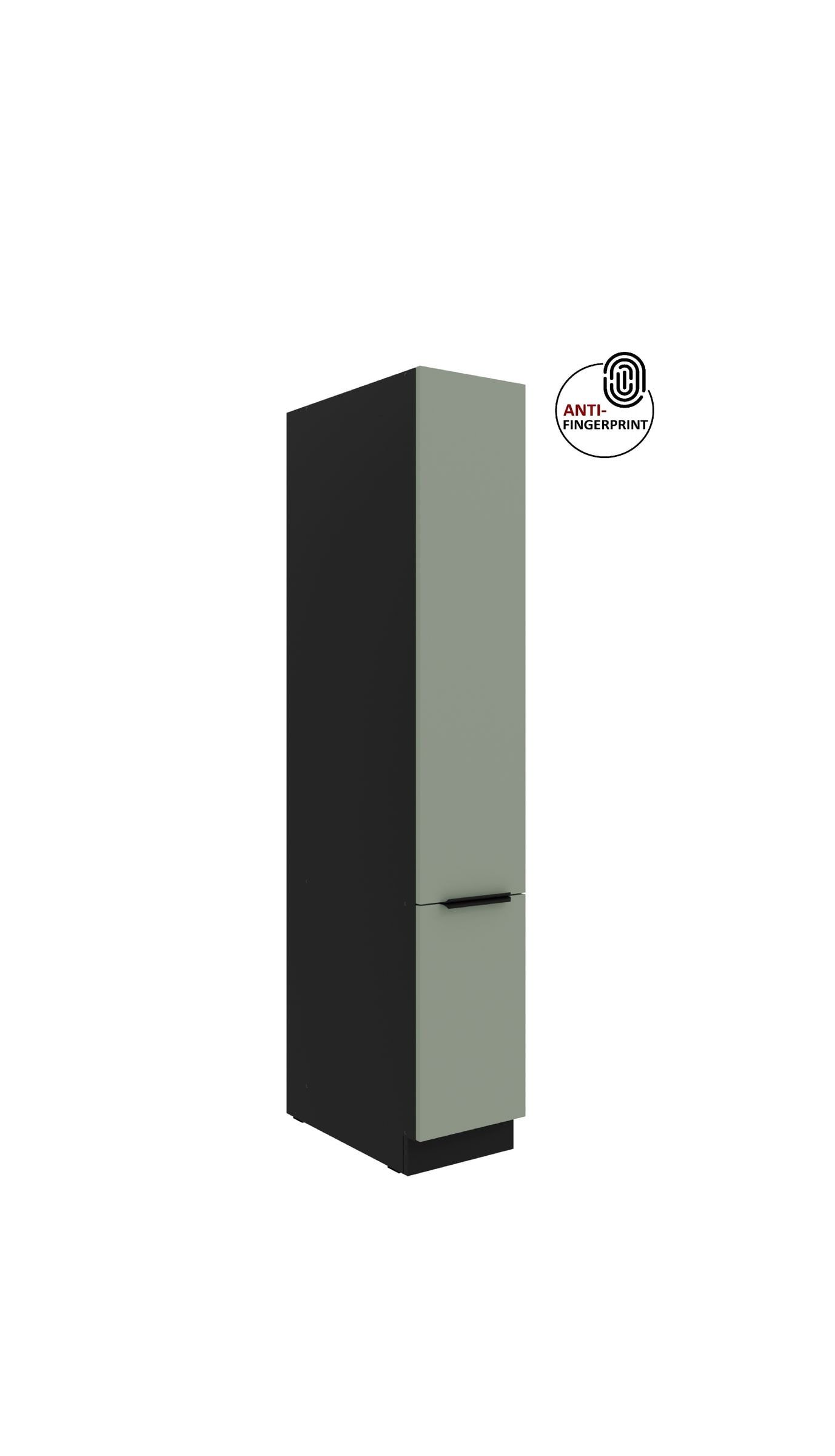 K&uuml;chen Apothekerschrank 30 cm ARIA Aquamarin Anti Fingerprint K&uuml;chenzeile K&uuml;chenblock 