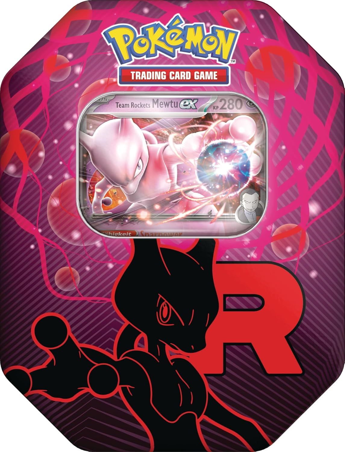 Pok&eacute;mon Pok&eacute;mon Tin 123 Team Rockets Mewtu-ex 