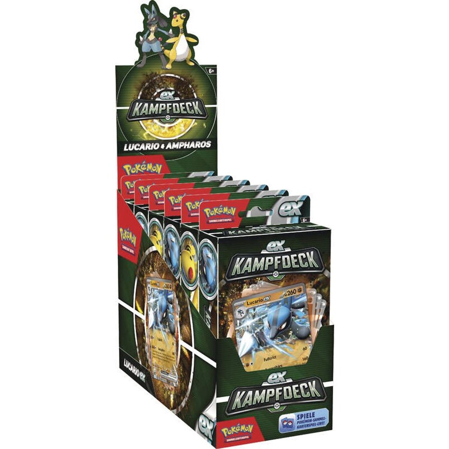Pokémon Pokémon EX-Kampfdeck Ampharos oder Lucario Kartenspiel