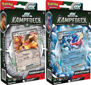 Pokémon Pokémon EX-Kampfdeck Quajutsu oder Kangama 