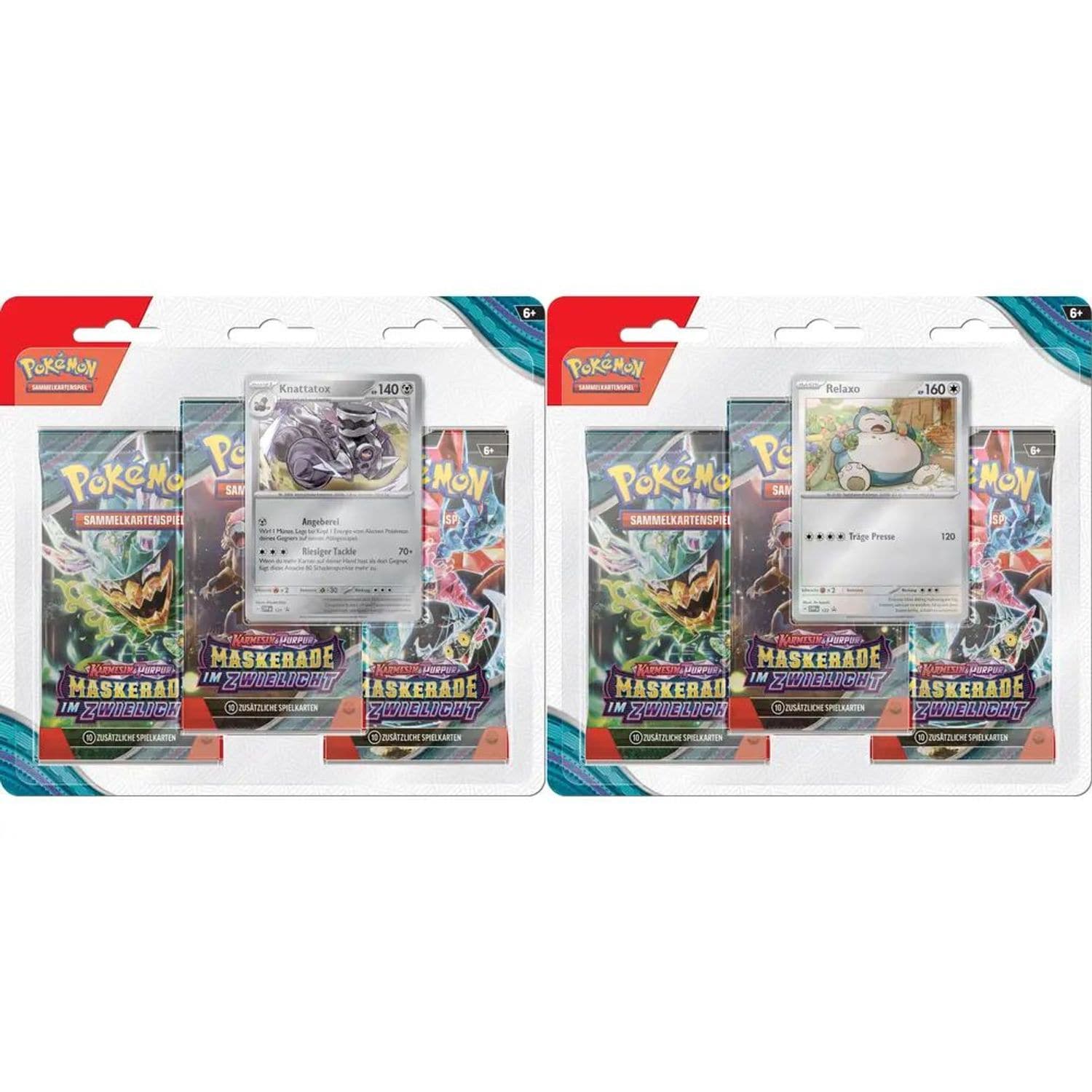 Pok&eacute;mon Pok&eacute;mon Boosterpack-Blister Karmesin & Purpur Maskerade im Zwielicht 1 Packung 