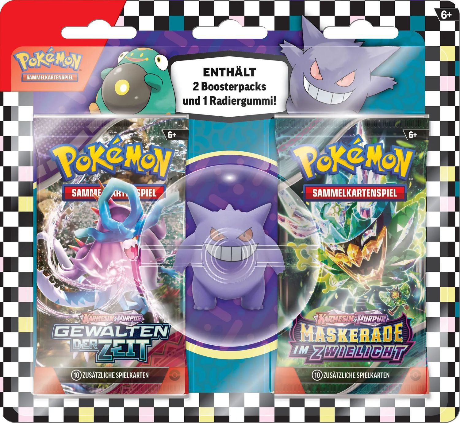 Pok&eacute;mon Pok&eacute;mon Back to School Radierer & Booster 1 St. sortiert 