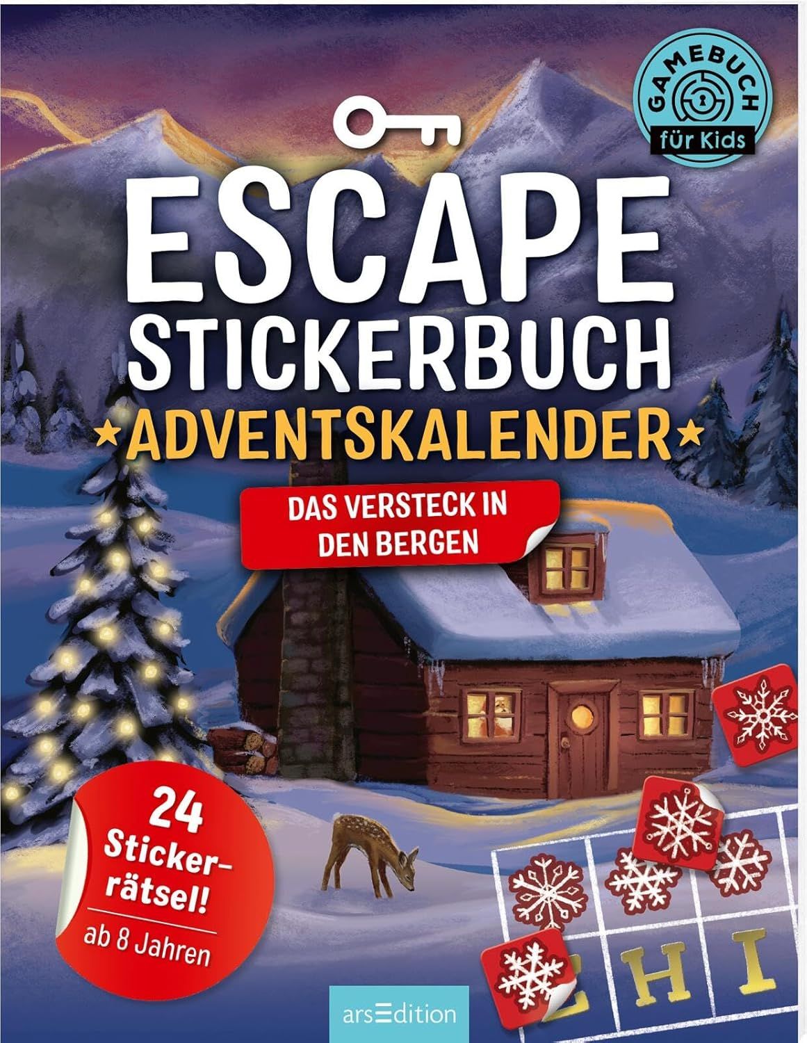 ars Edition Escape Stickerbuch Das Versteck in den Bergen Adventskalender 