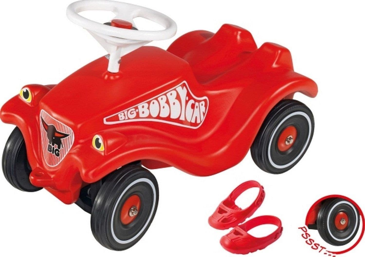 BIG&reg; Bobby Car Classic inkl. Fl&uuml;sterr&auml;der & Schuhschoner 