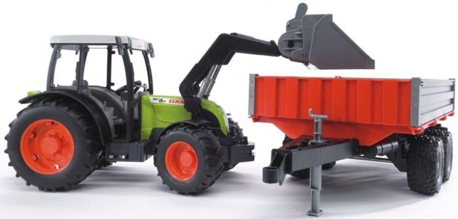 Bruder Bruder 02112 Claas Nectis 267F plus Frontlader mit Anh&auml;nger 