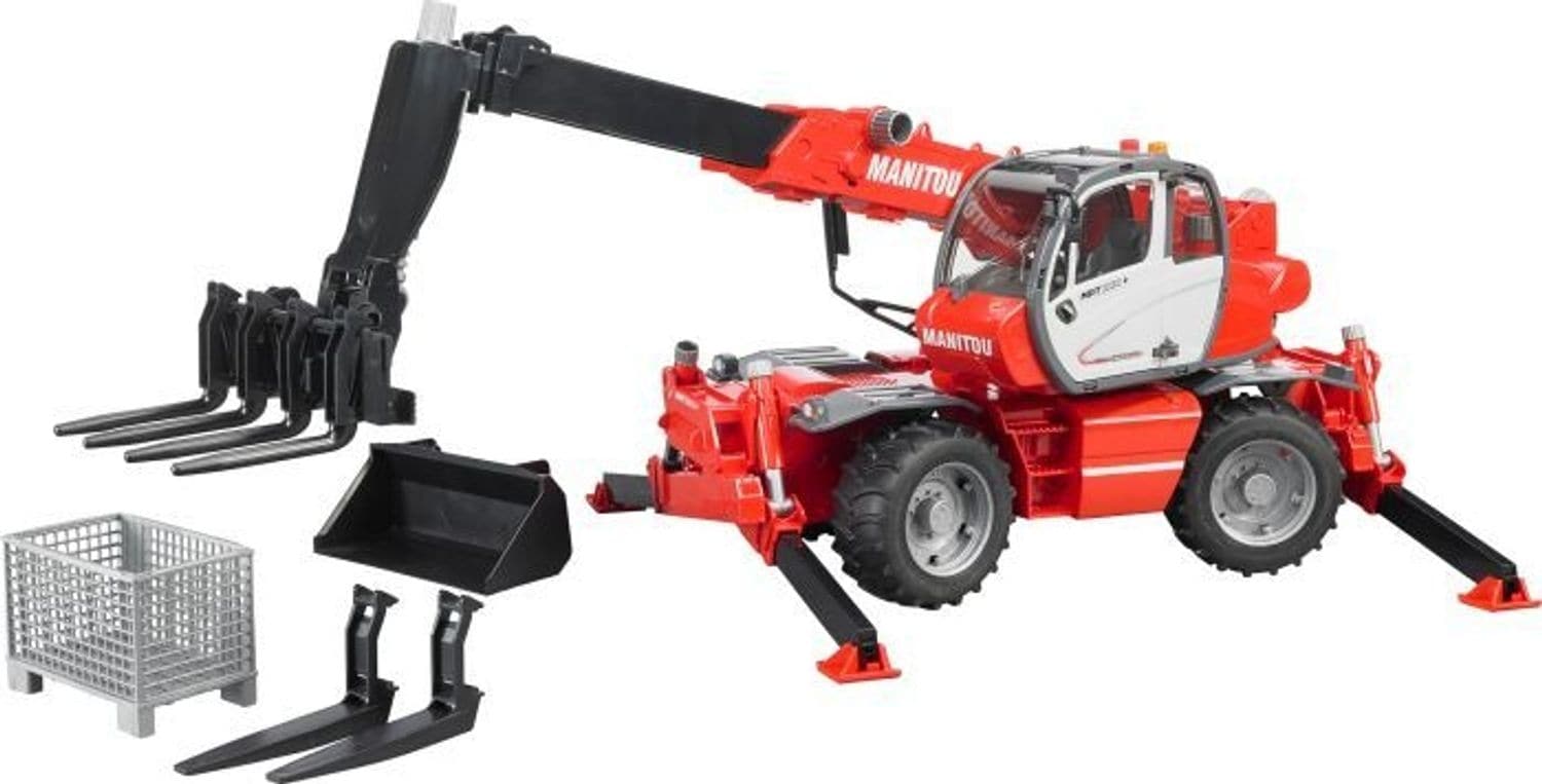 Bruder Bruder 02129 Manitou Teleskoplader MRT 2150 mit Zubeh&ouml;r 