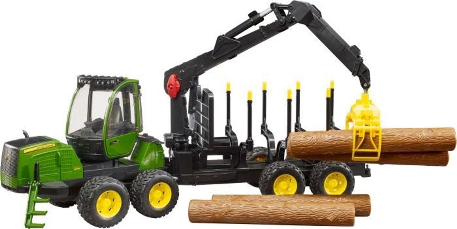 Bruder Bruder 02133 John Deere 1210E R&uuml;ckezug plus Zubeh&ouml;r 