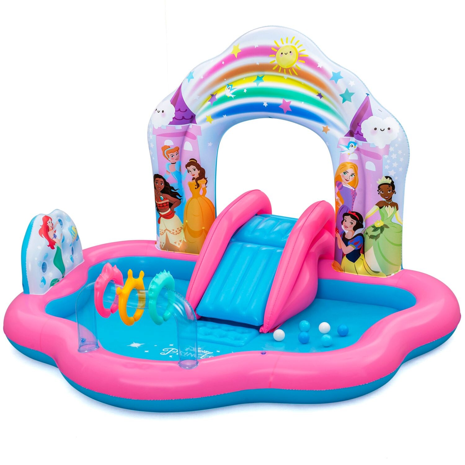 Bestway® Disney® Princess Wasserspielcenter Zauberhafte Welt 221 x 193 x 140 cm