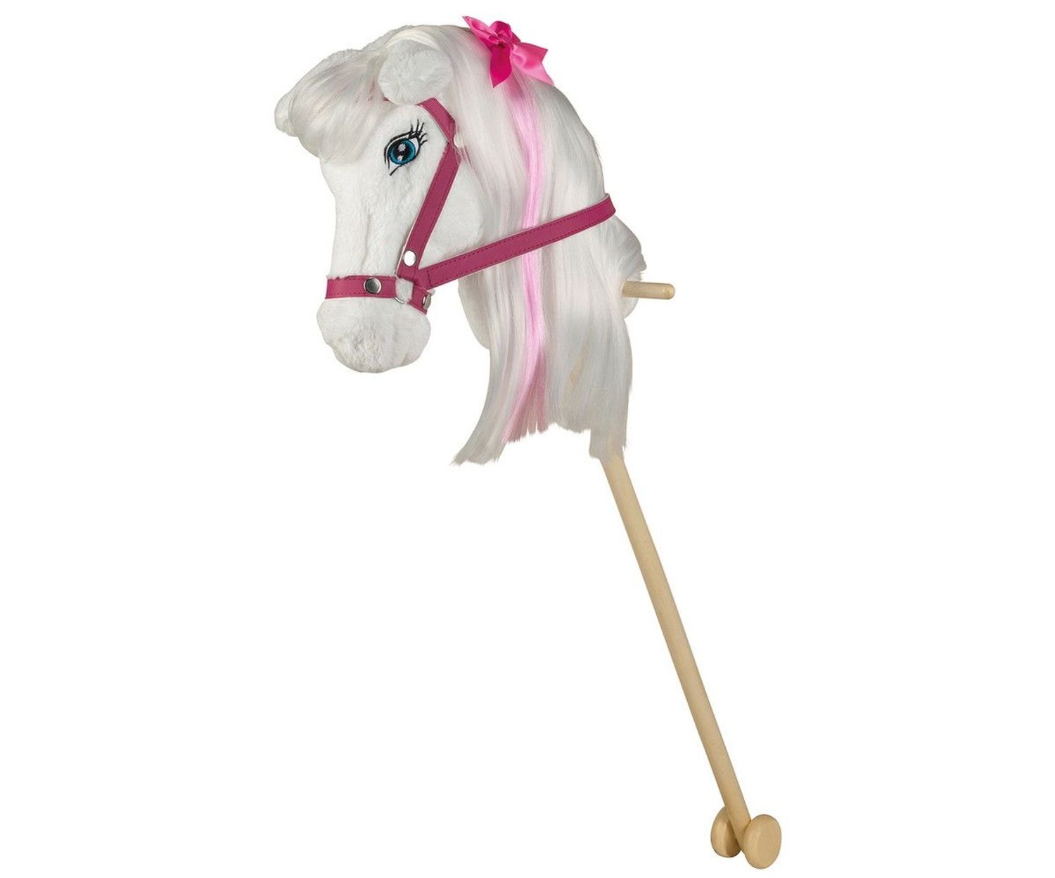 Happy People Barbies Steckenpferd Majesty mit M&auml;hne, pinke Trenseund Sound 