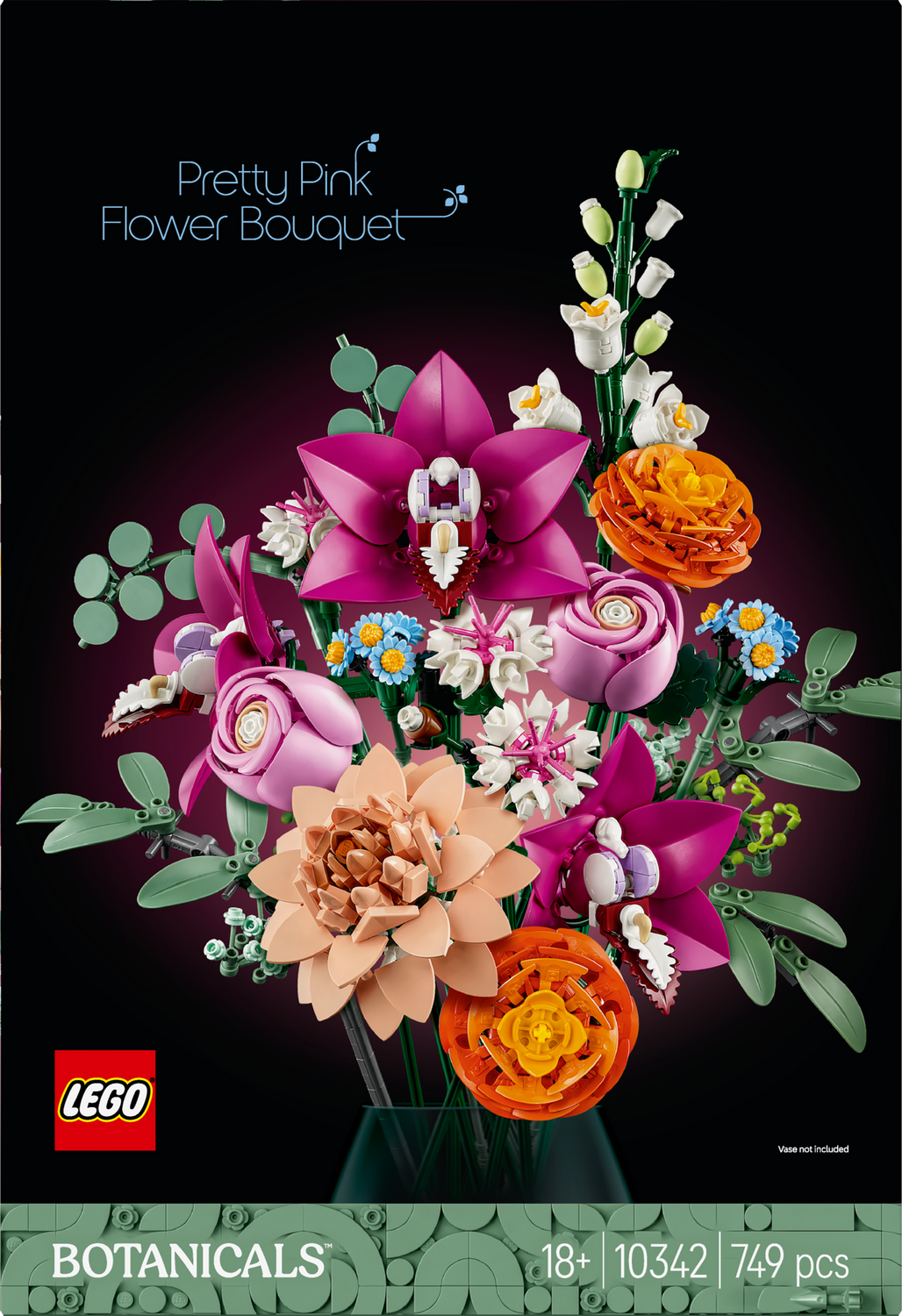 LEGO® Schöner Rosafarbener Blumenstrauß