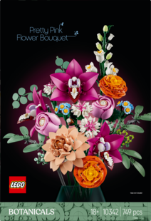 LEGO® Botanical Collection Schöner Rosafarbener Blumenstrauß 