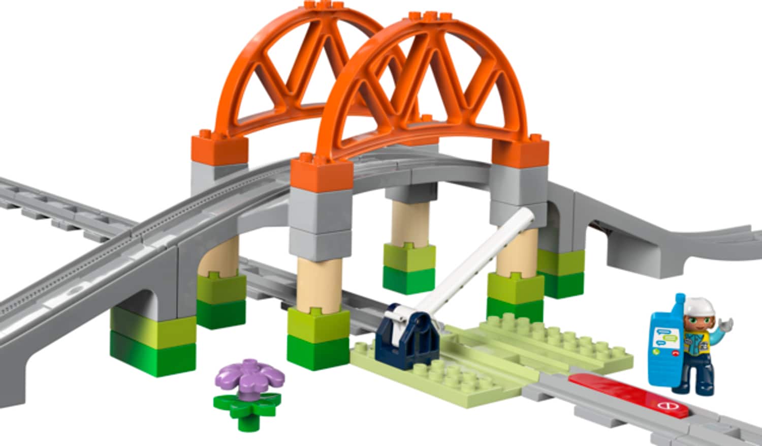 Duplo&reg; DUPLO&reg; Eisenbahnbr&uuml;cke und Schienen &ndash; Erweiterungsset 