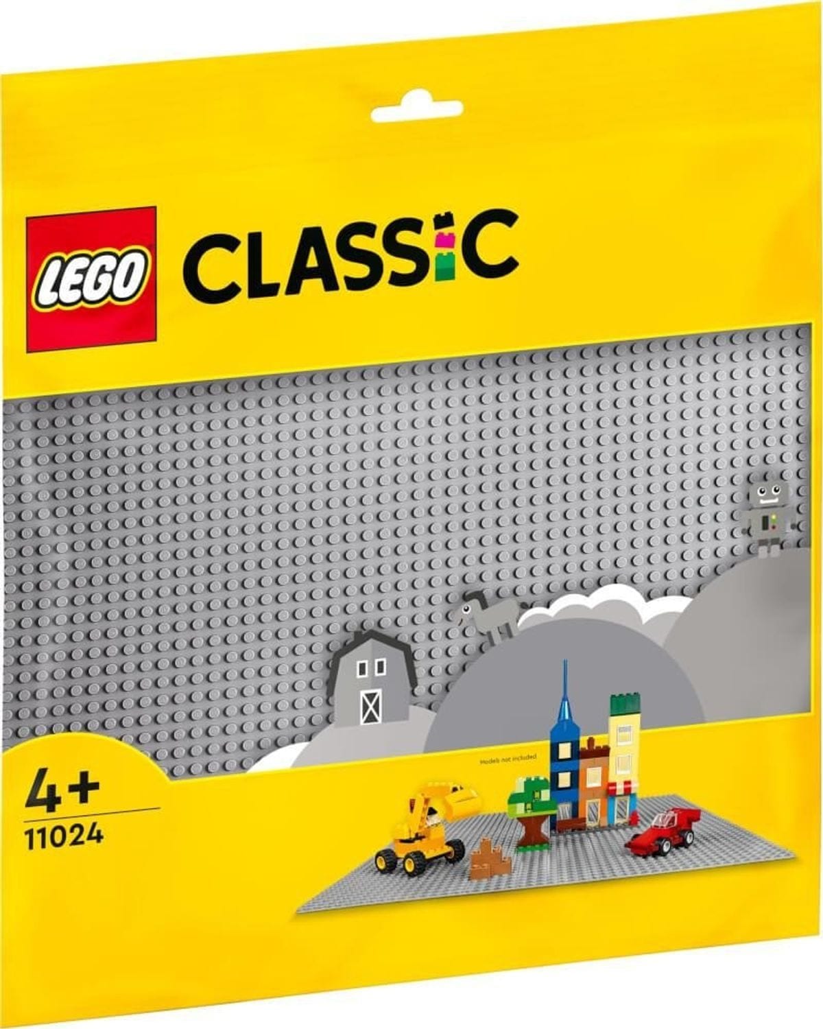 LEGO&reg; Classic Graue Bauplatte 