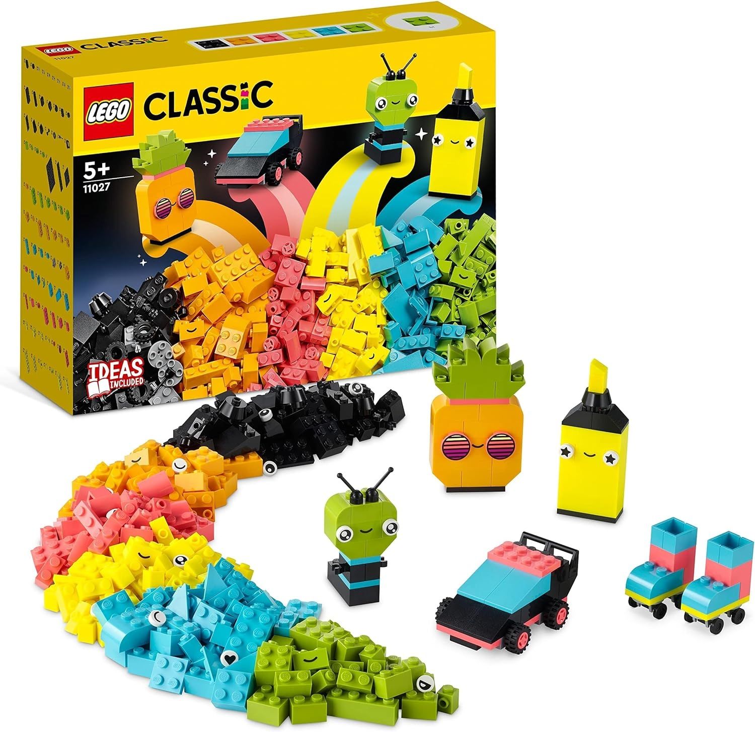 LEGO&reg; Classic Neon Kreativ-Bauset 