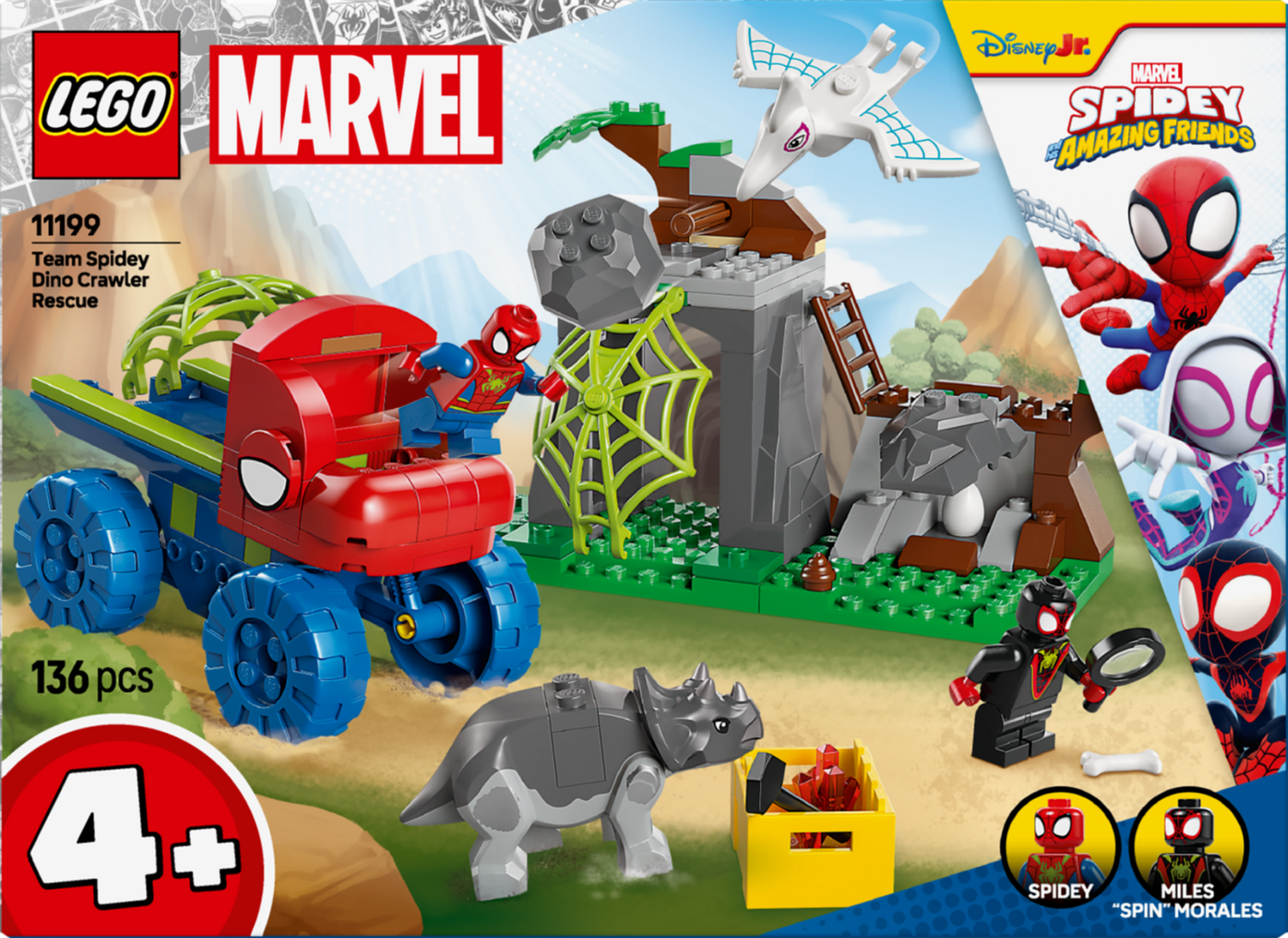 LEGO&reg; Spidey und Seine Super-Freunde Spideys Team auf Rettungsmission im Dino-Truck 