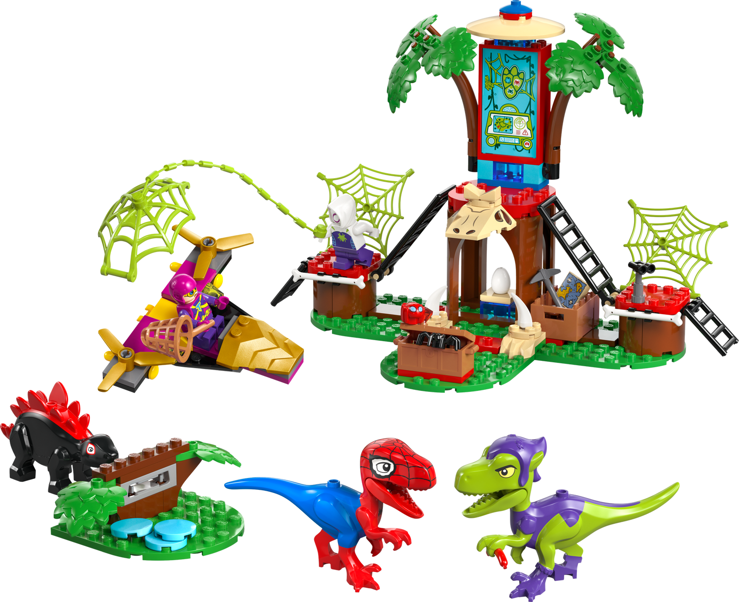 LEGO® Showdown am Baumhaus: Spidey-Rex vs. Gobby-Raptor