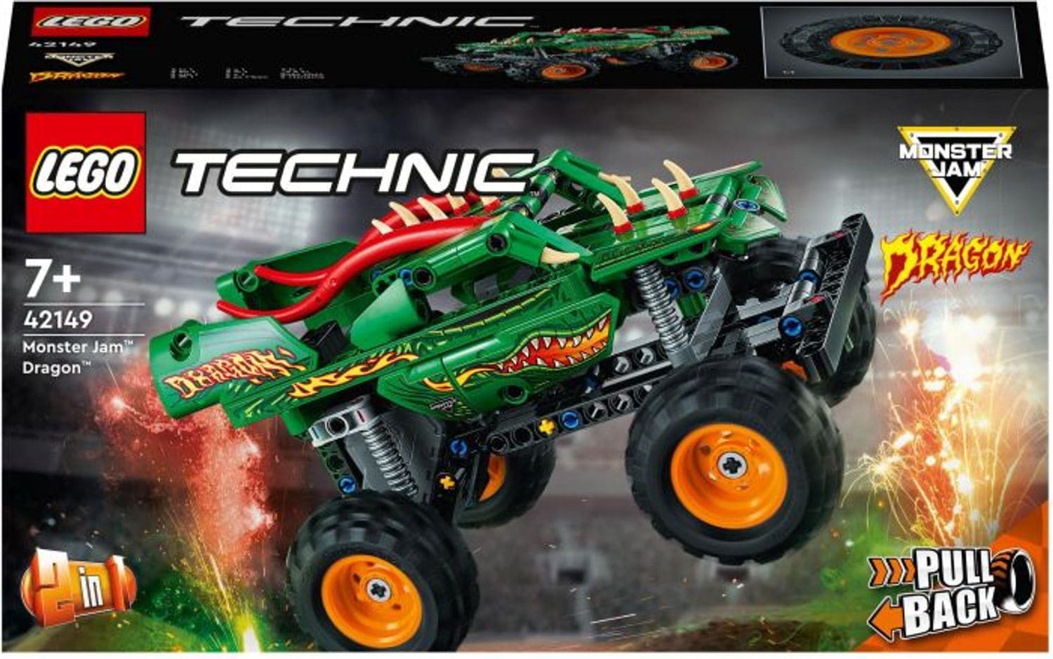 LEGO&reg; Technic Monster Jam&trade; Dragon&trade; 