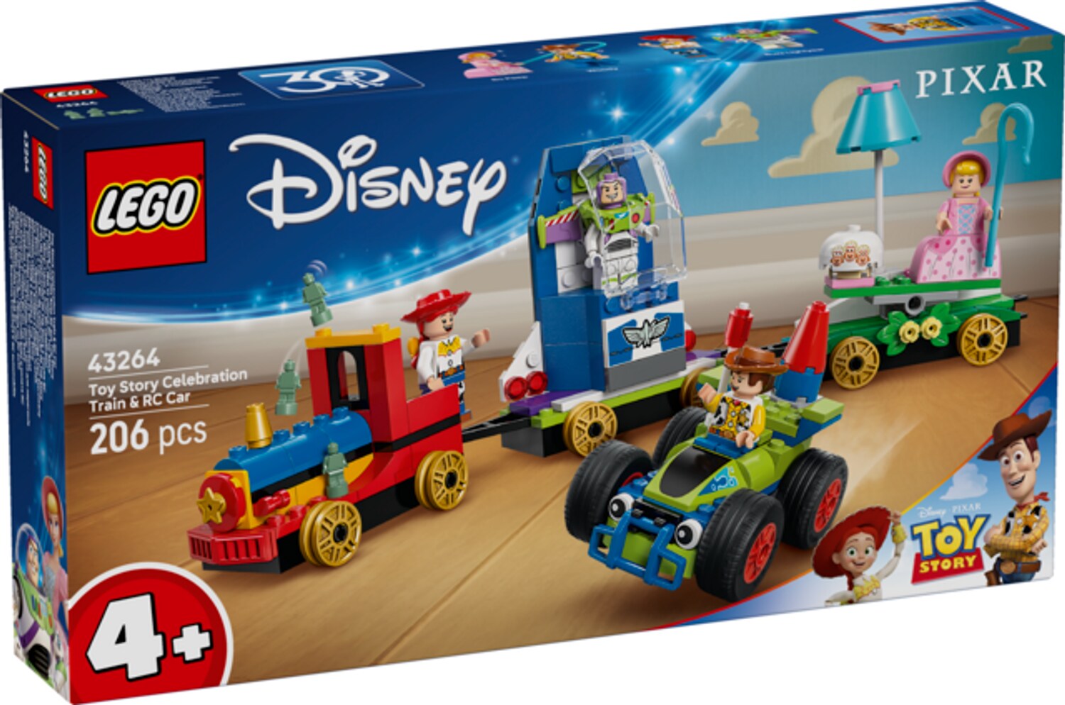 LEGO&reg; Disney&trade; Partyzug und das Auto RC aus Toy Story 