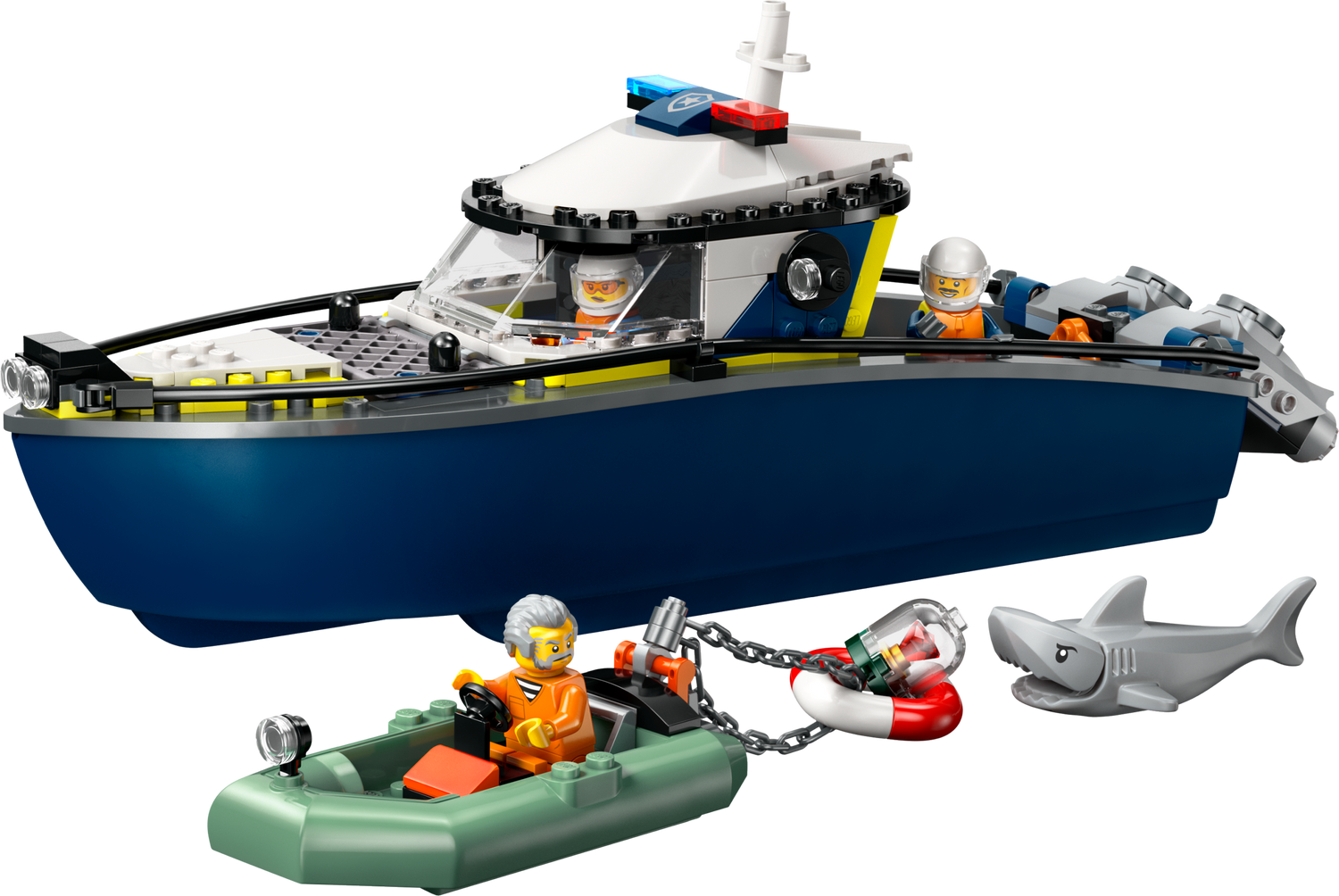 LEGO&reg; Verfolgungsjagd im Polizeiboot 