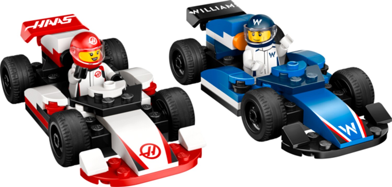 LEGO® F1® Williams Racing und Haas F1® Rennautos