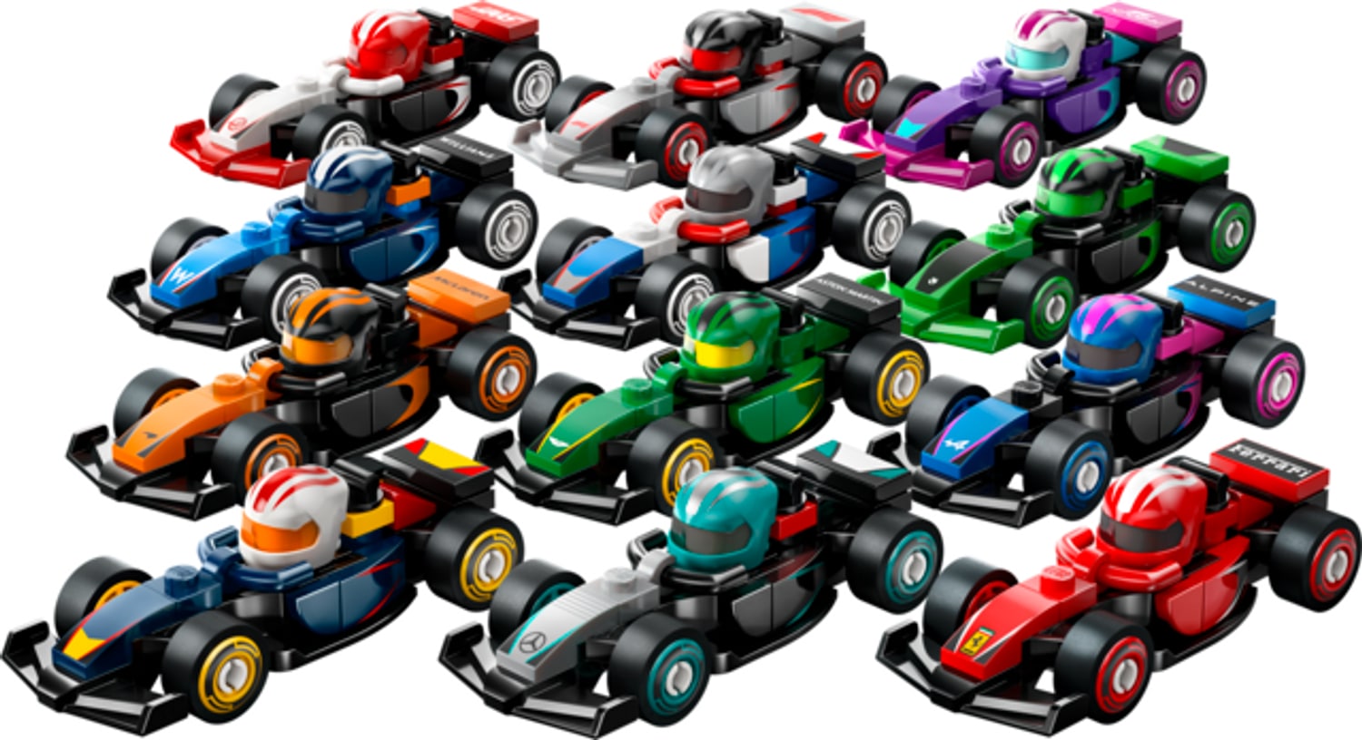LEGO&reg; Minifiguren F1&reg; Rennwagen zum Sammeln 